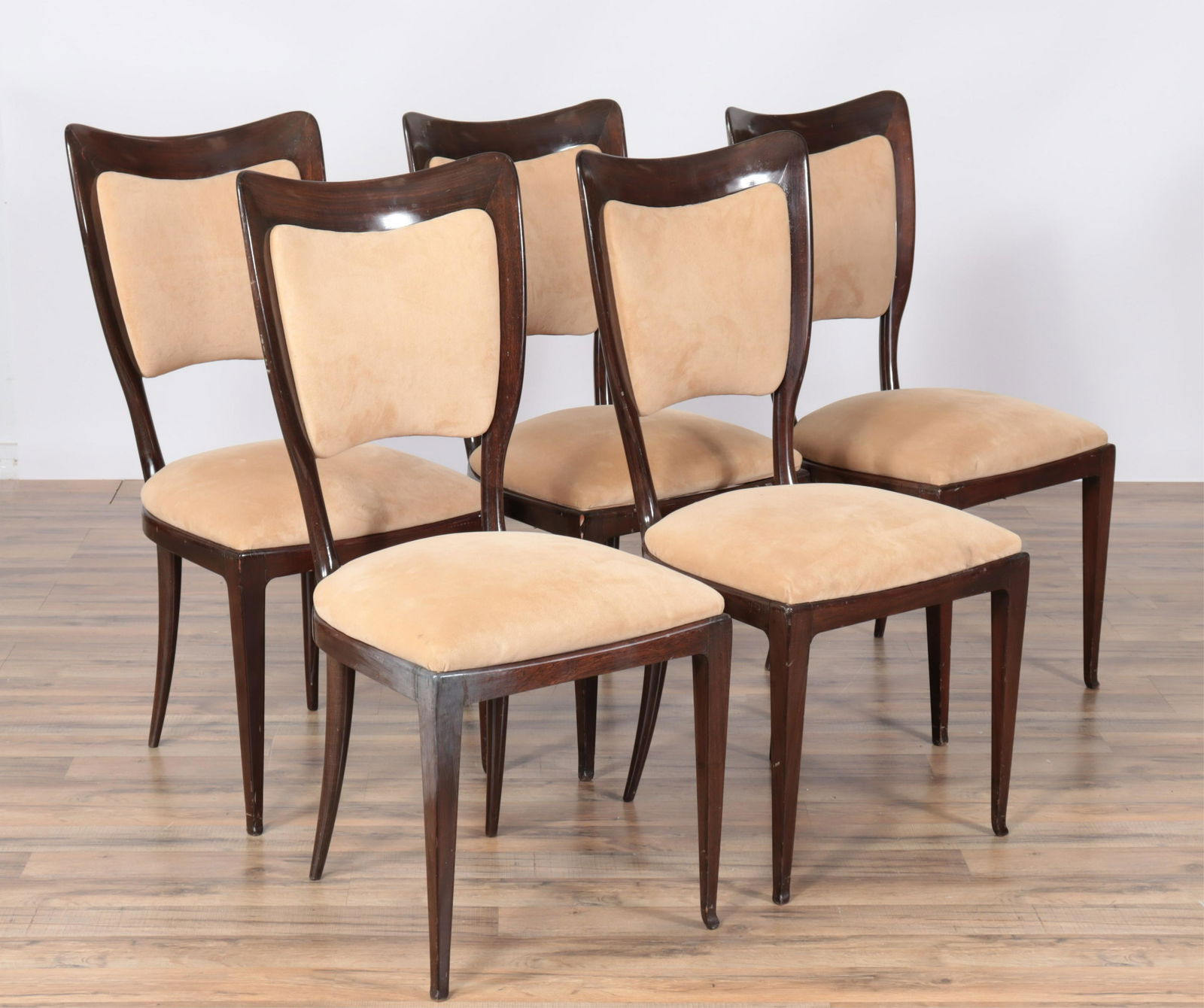 Five Paolo Buffa (Italy) Rosewood Side Chairs (1 of 14)