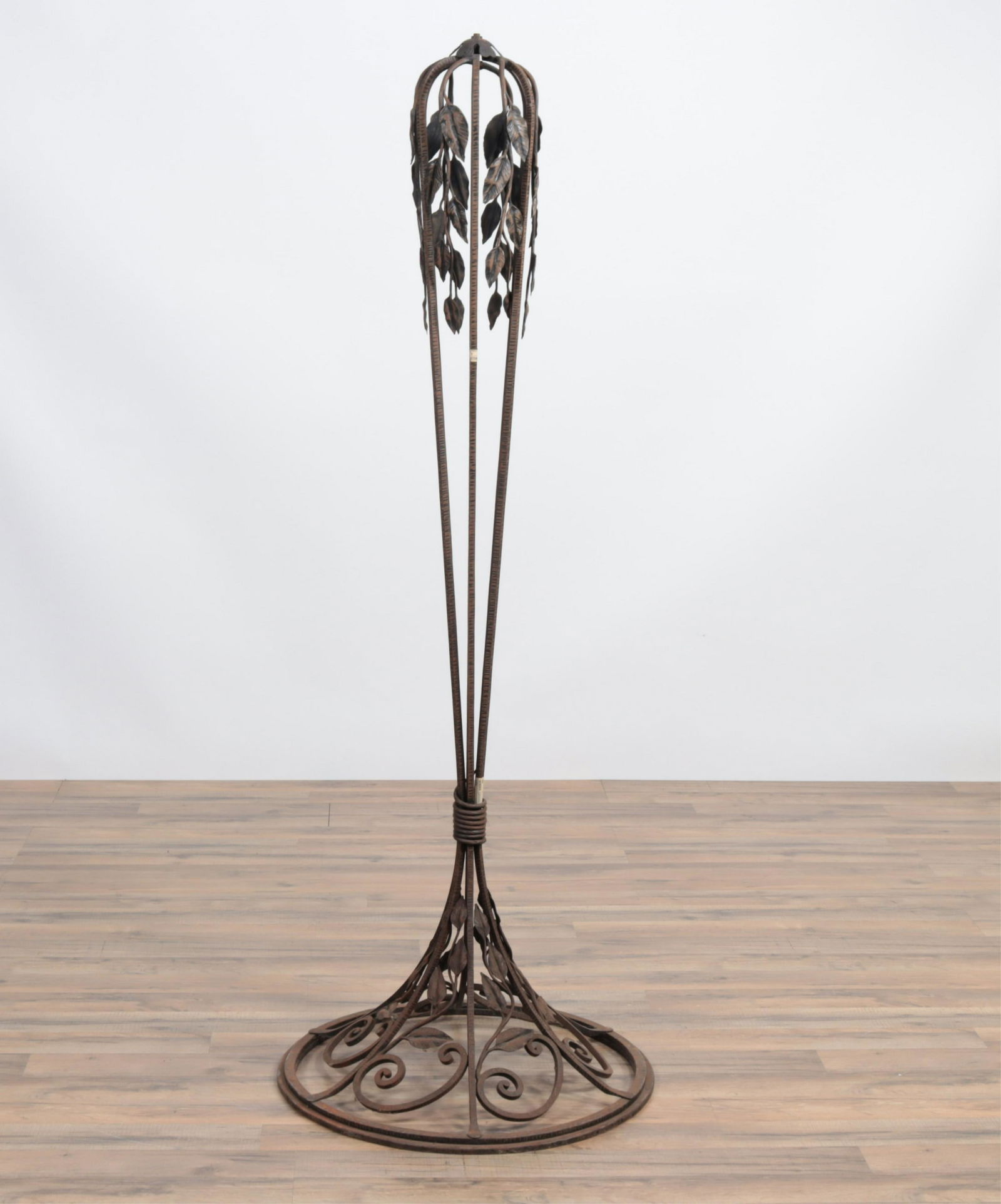 Edgar Brandt Style Iron Floor Lamp (1 of 4)