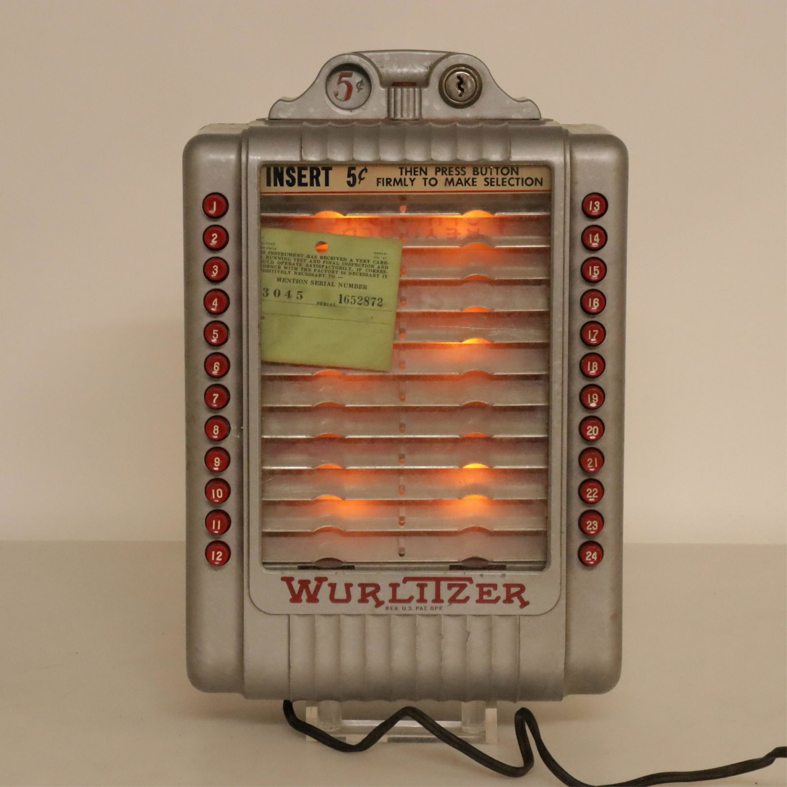 Wurlitzer - Model 3020 Coin Op Wallbox (1 of 4)