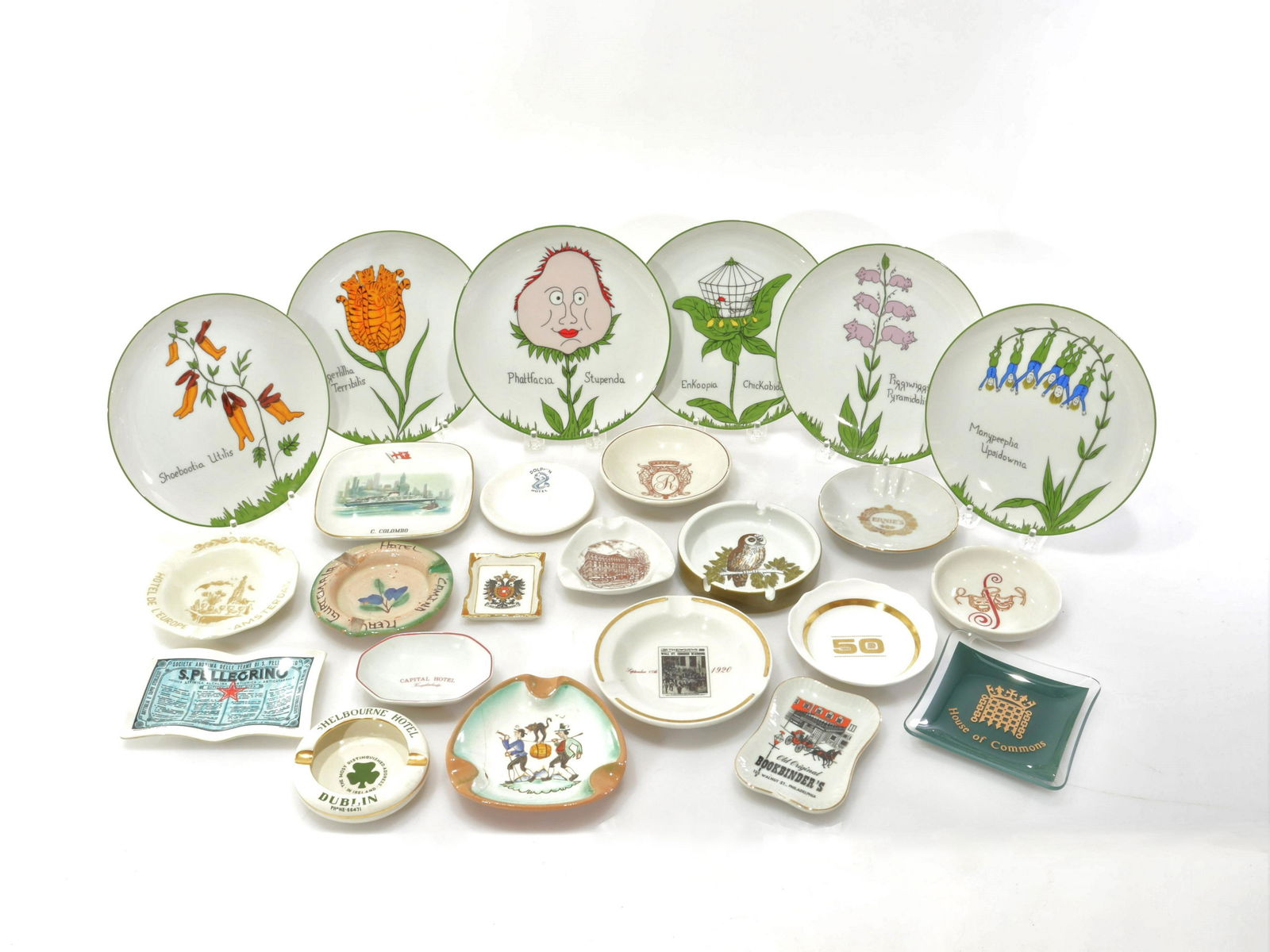 Vintage Ashtrays (US, Europe); Whimsical Plates (1 of 15)