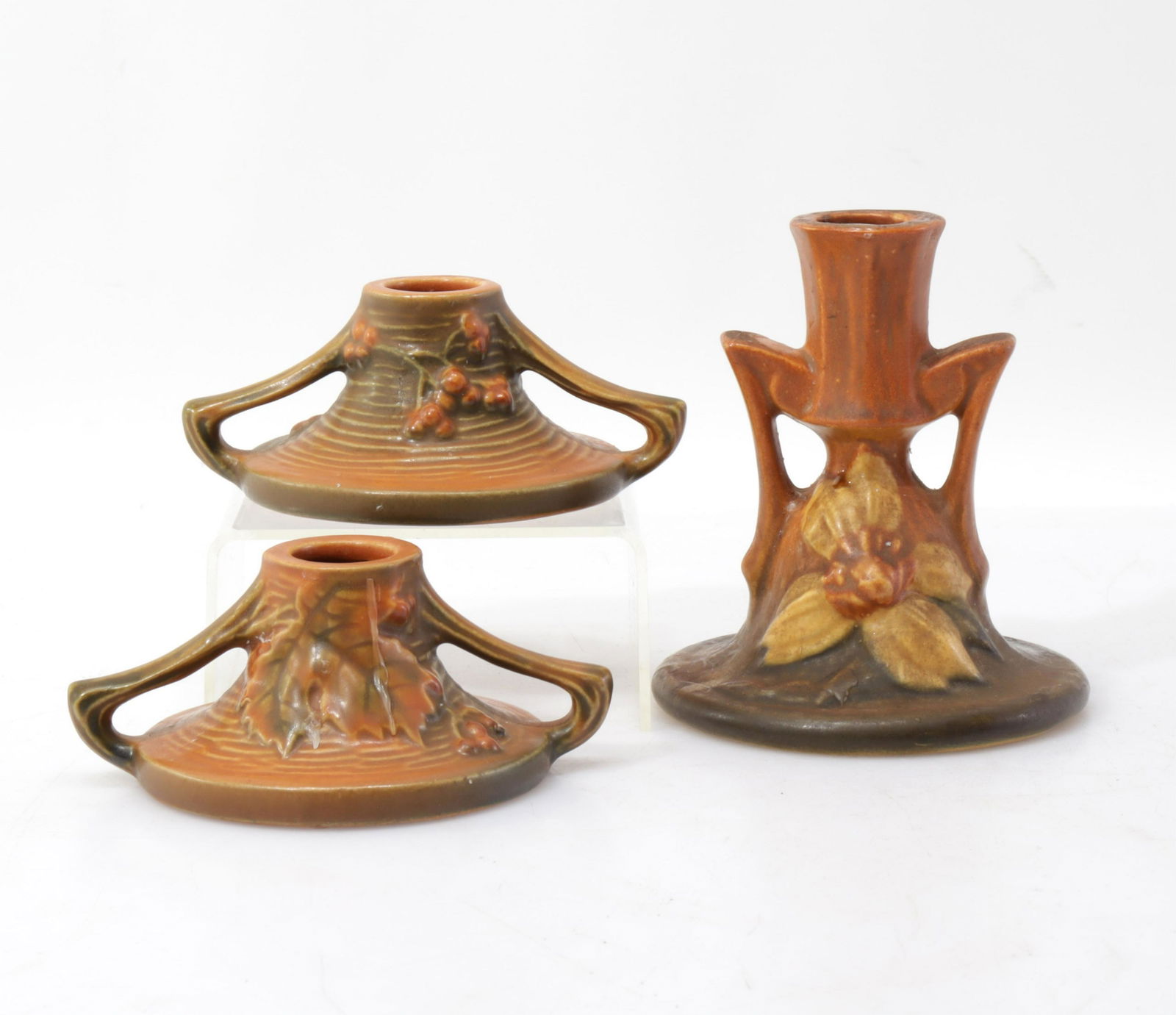 Roseville Pottery Candlesticks (1 of 7)