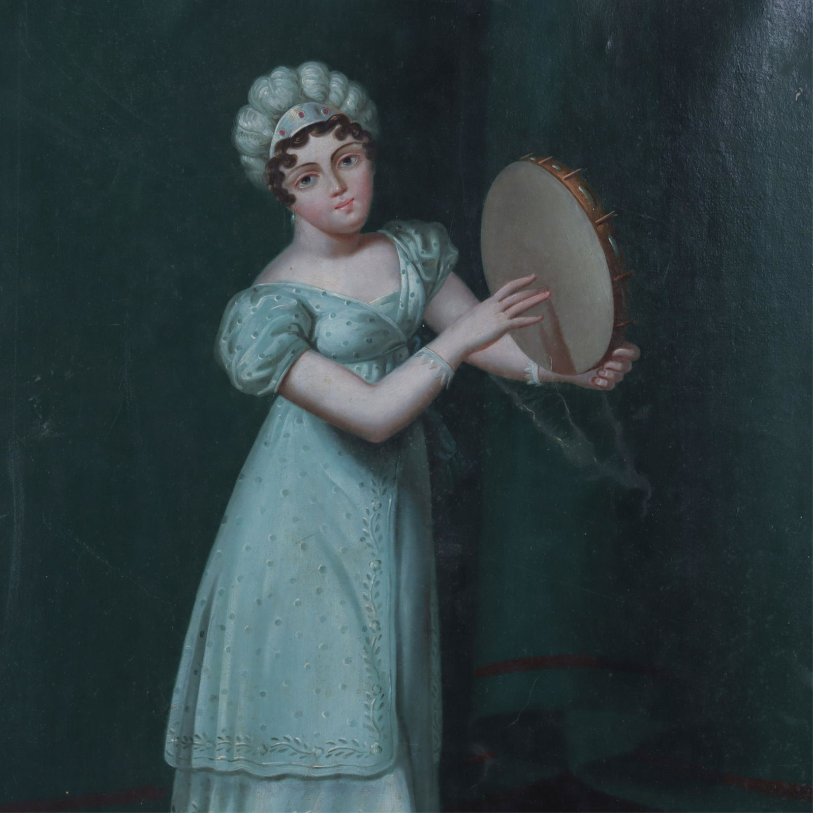 Continental School - Young Tambourine Lady Dancing (1 of 7)