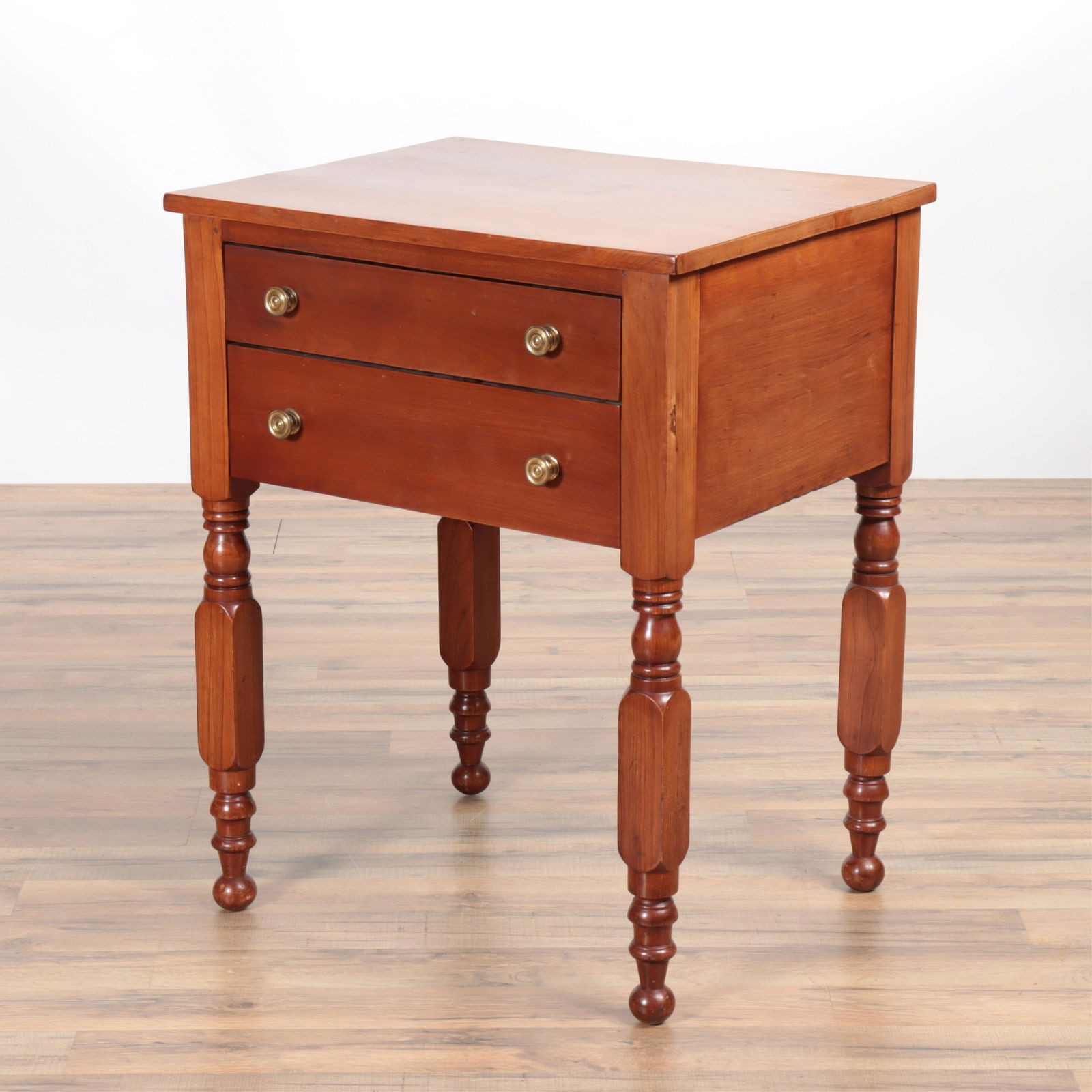 Late Federal Cherry Side Table, 19th C. (1 of 7)