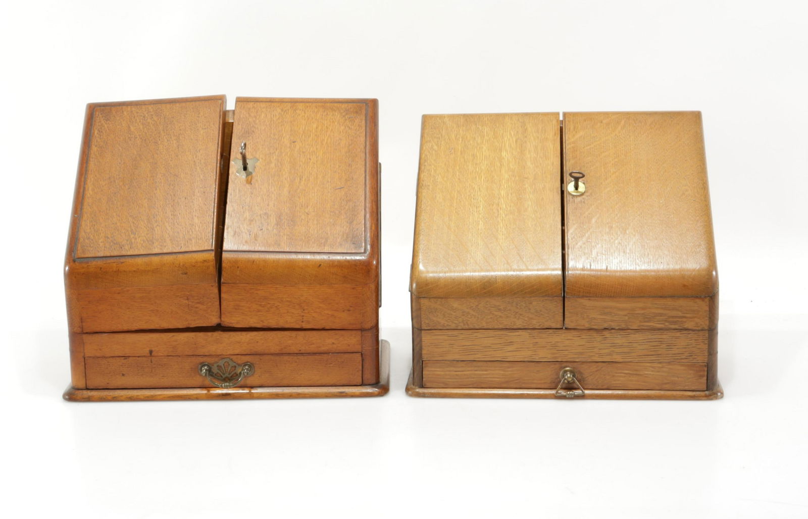 Victorian Oak Letter Boxes, Late 19th C. (1 of 6)