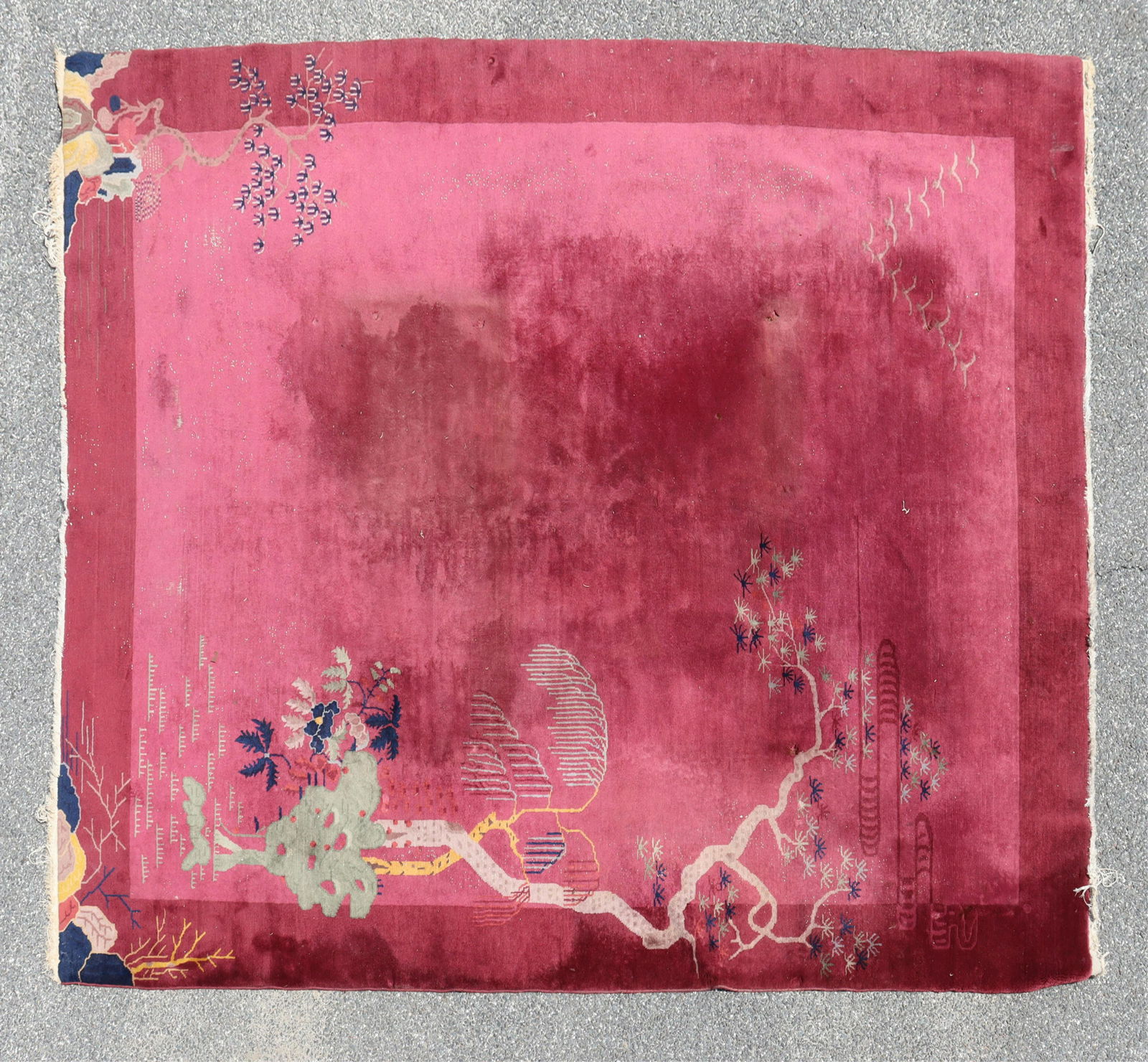 Chinese Art Deco Nichols Style Rug 8 x 9-6 (1 of 8)