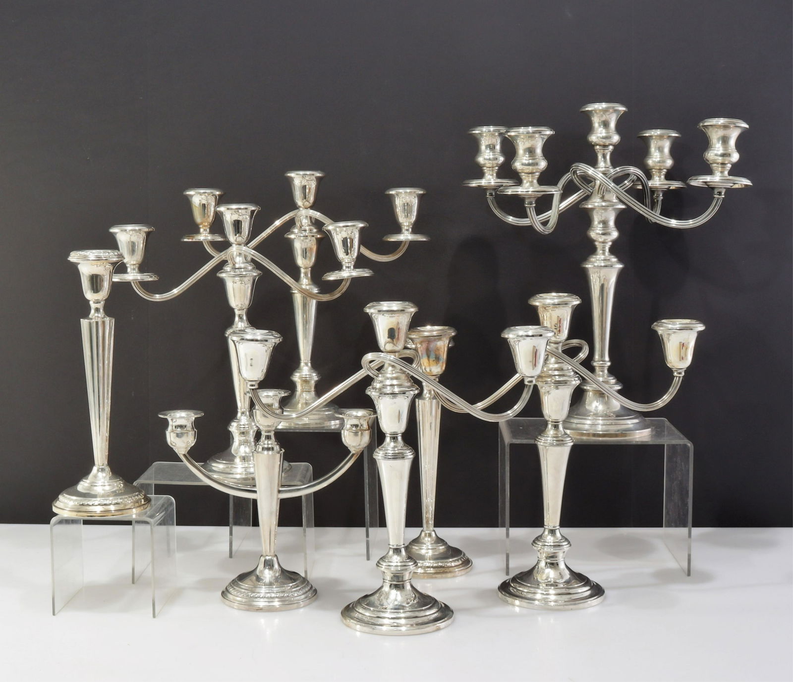 Sterling Silver Candelabra, Candlesticks (1 of 9)