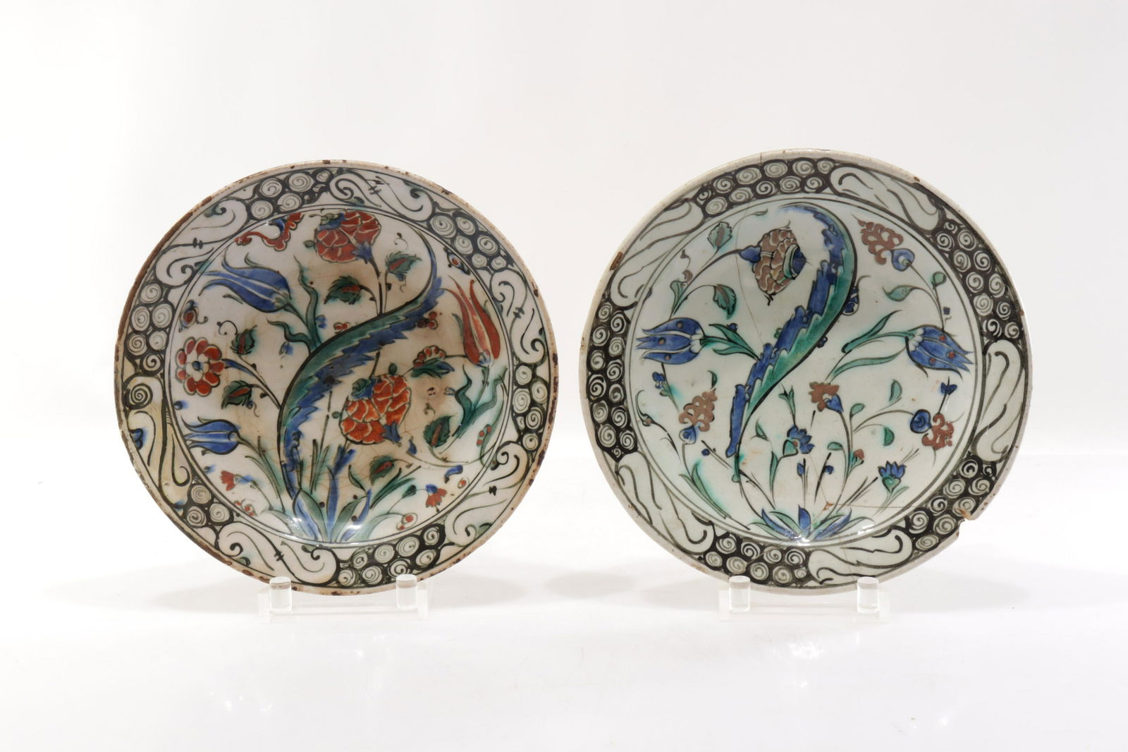 Iznik Pottery Plates, possibly 17th C. (1 of 20)