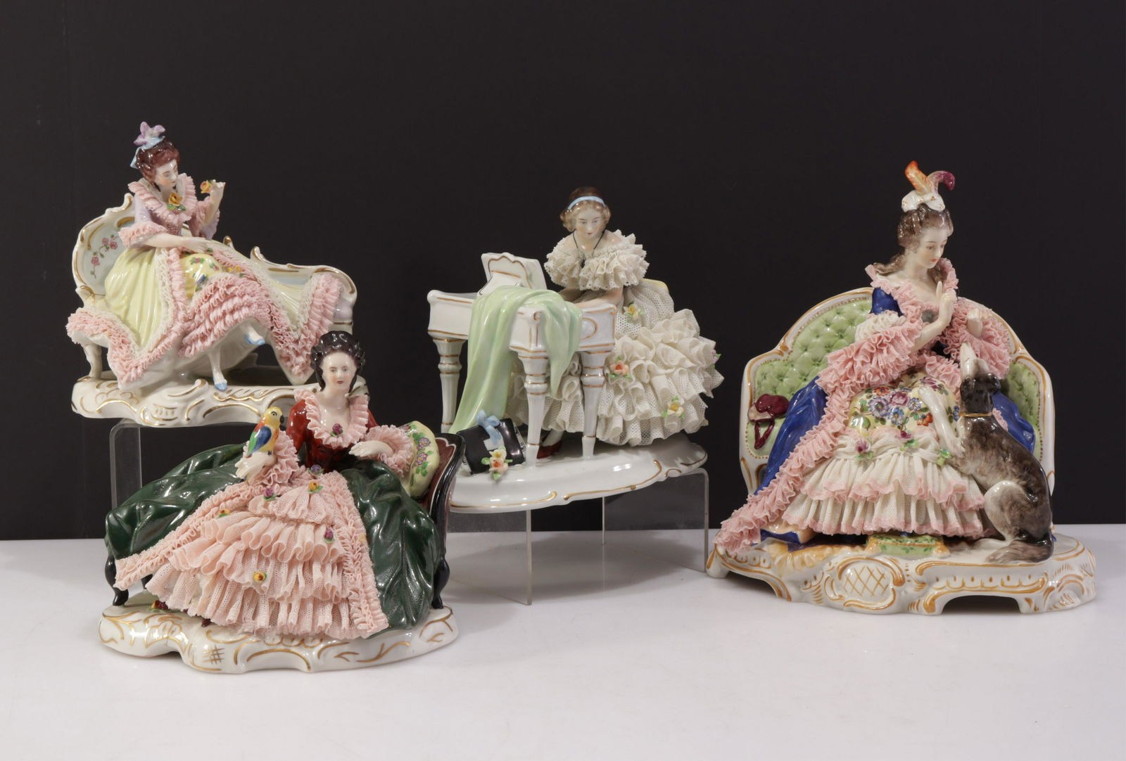 Five Vintage German Porcelain Figurines (1 of 13)