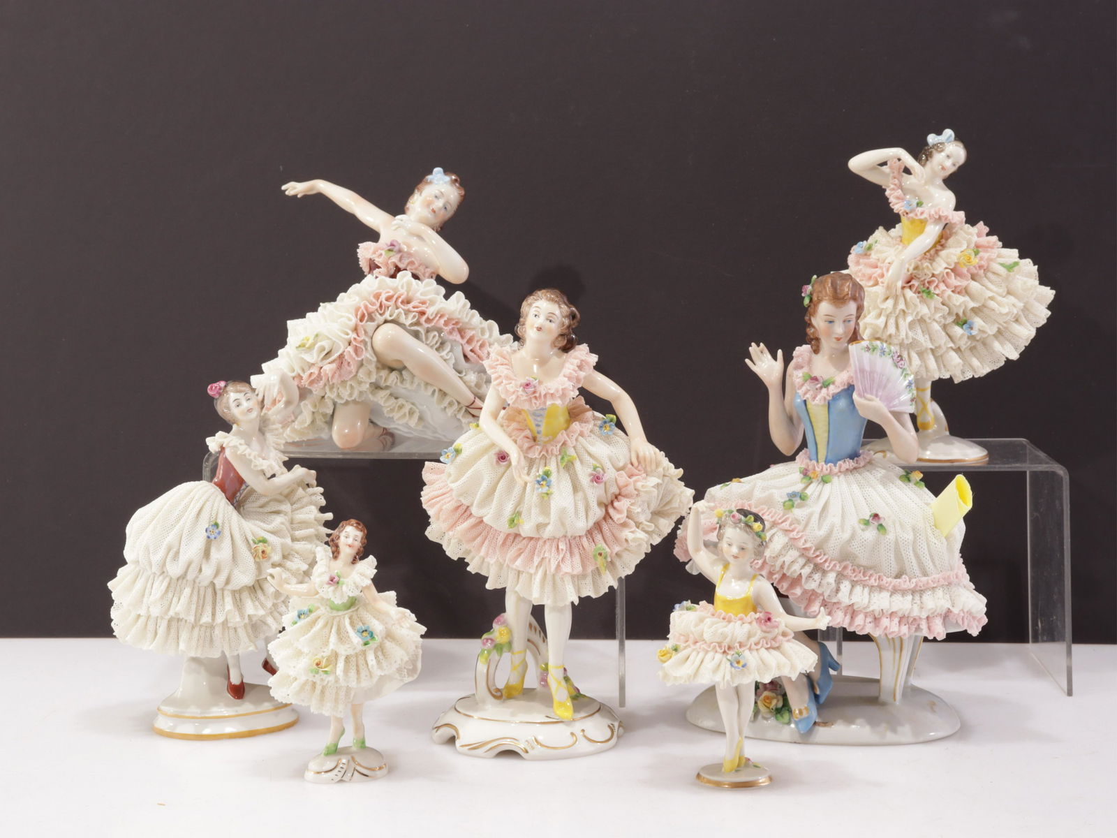 Seven German Porcelain Posed Figurines (1 of 16)