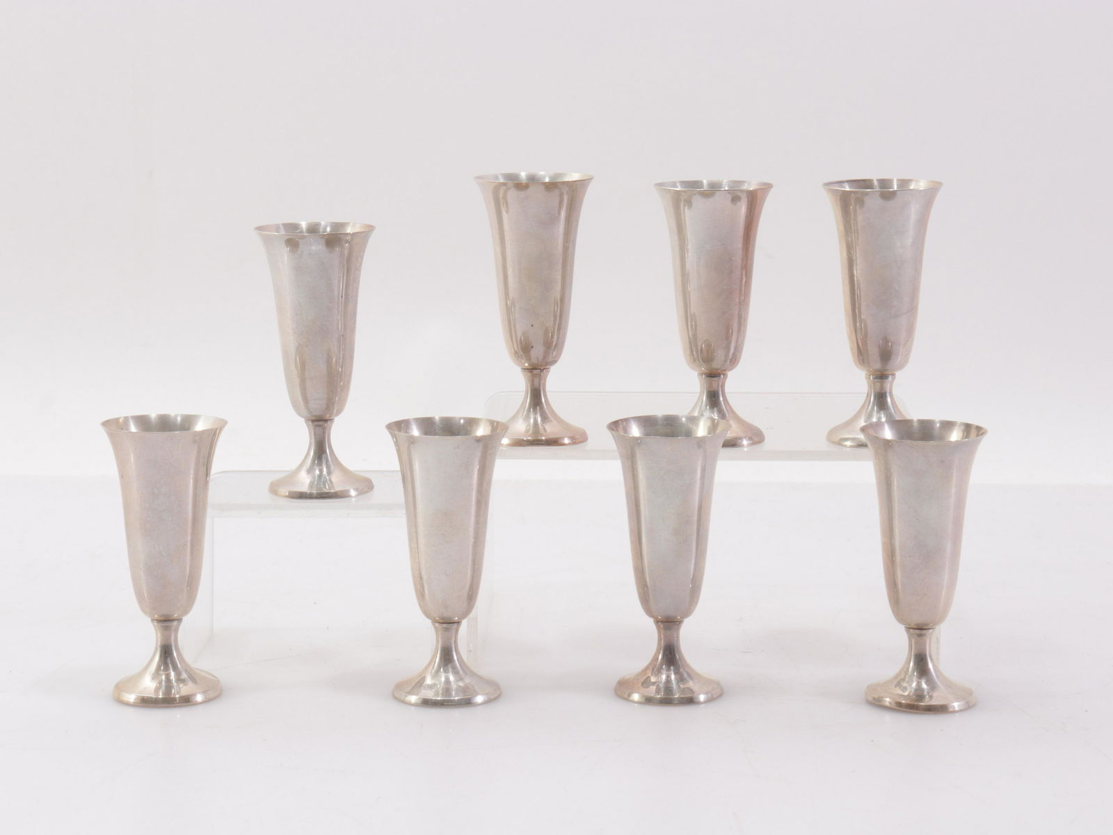 Set of 8 Gorham Sterling Silver Cordial Cups (1 of 3)