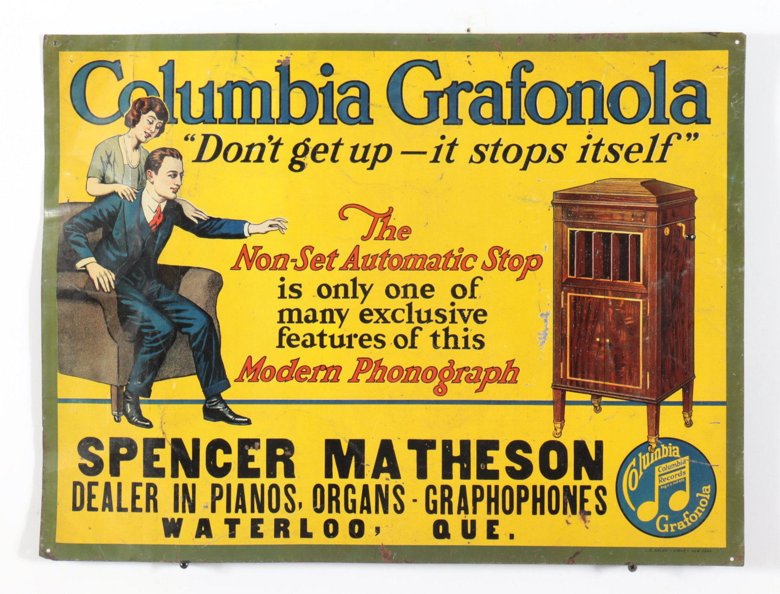 Columbia Grafonola Phonograph Advertisement (1 of 7)