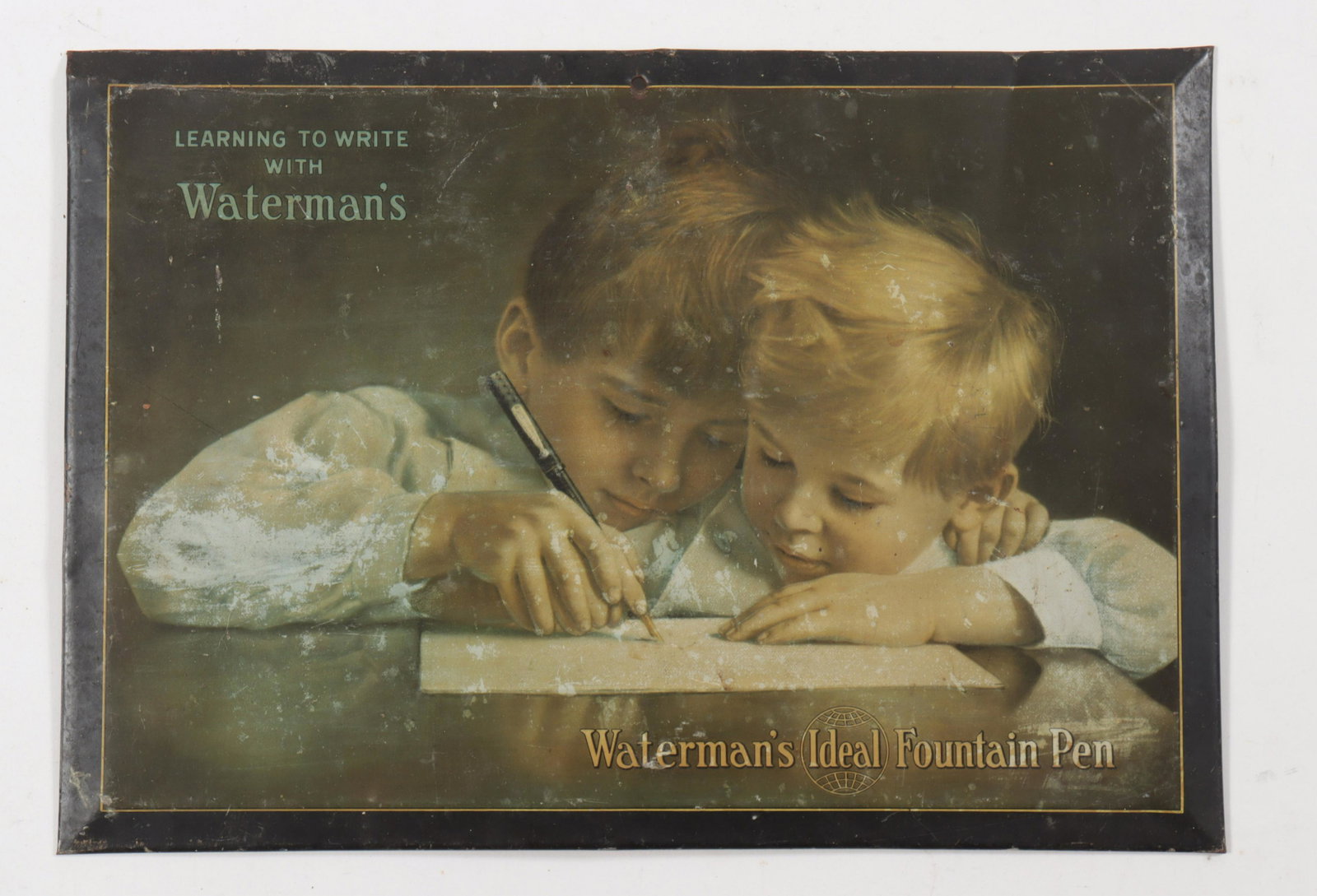Waterman's Ideal Fountain Pen Tin Sign (1 of 3)