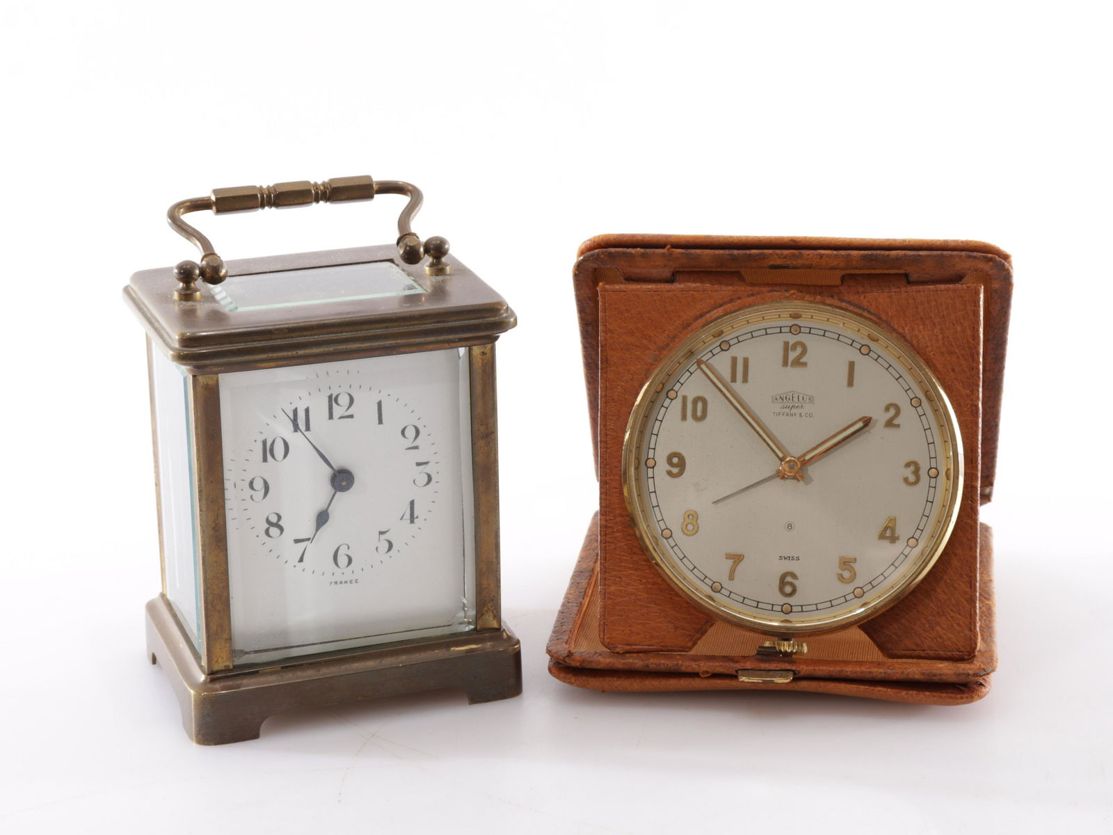 CH Hour Carriage Clock & Angelus Travel Clock (1 of 6)