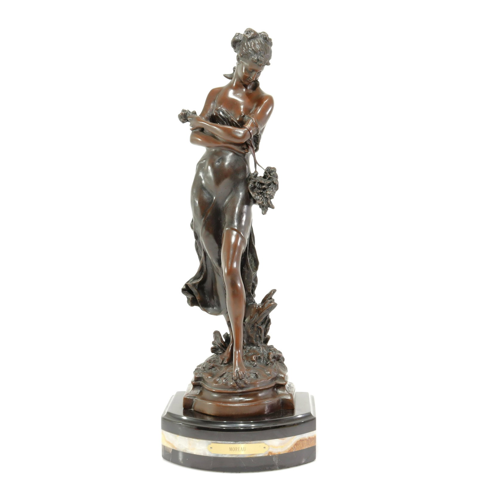 After Moreau - French Figural Bronze of a Maiden (1 of 7)
