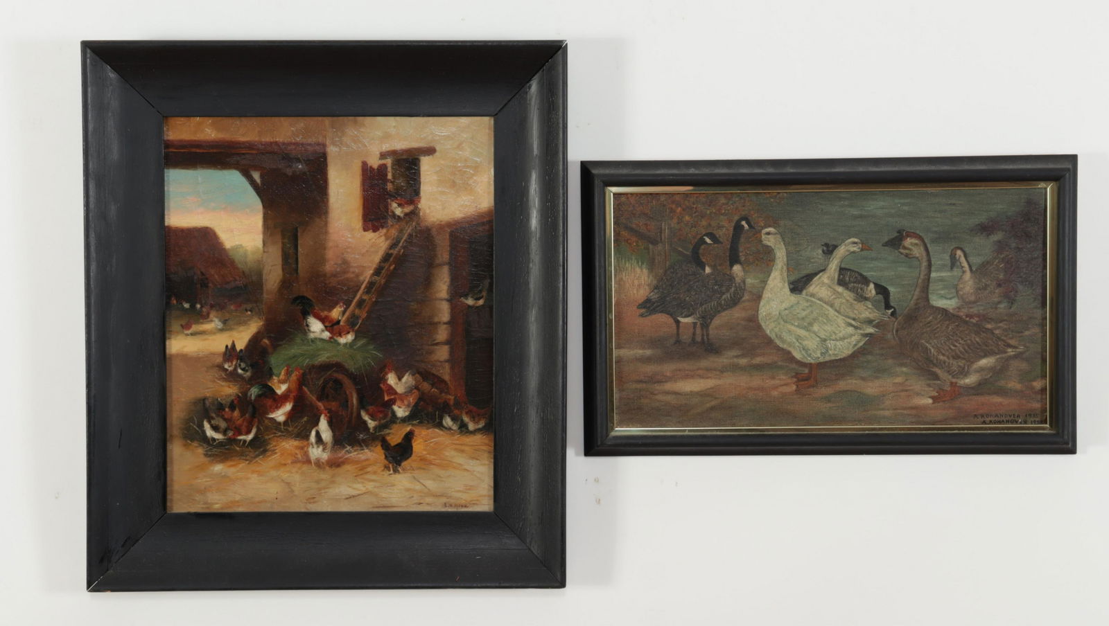 Two Barnyard Scenes - O/C (1 of 9)