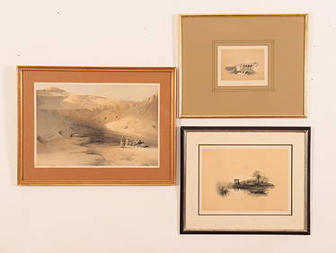 David Roberts, RA - Three Etchings (1 of 10)