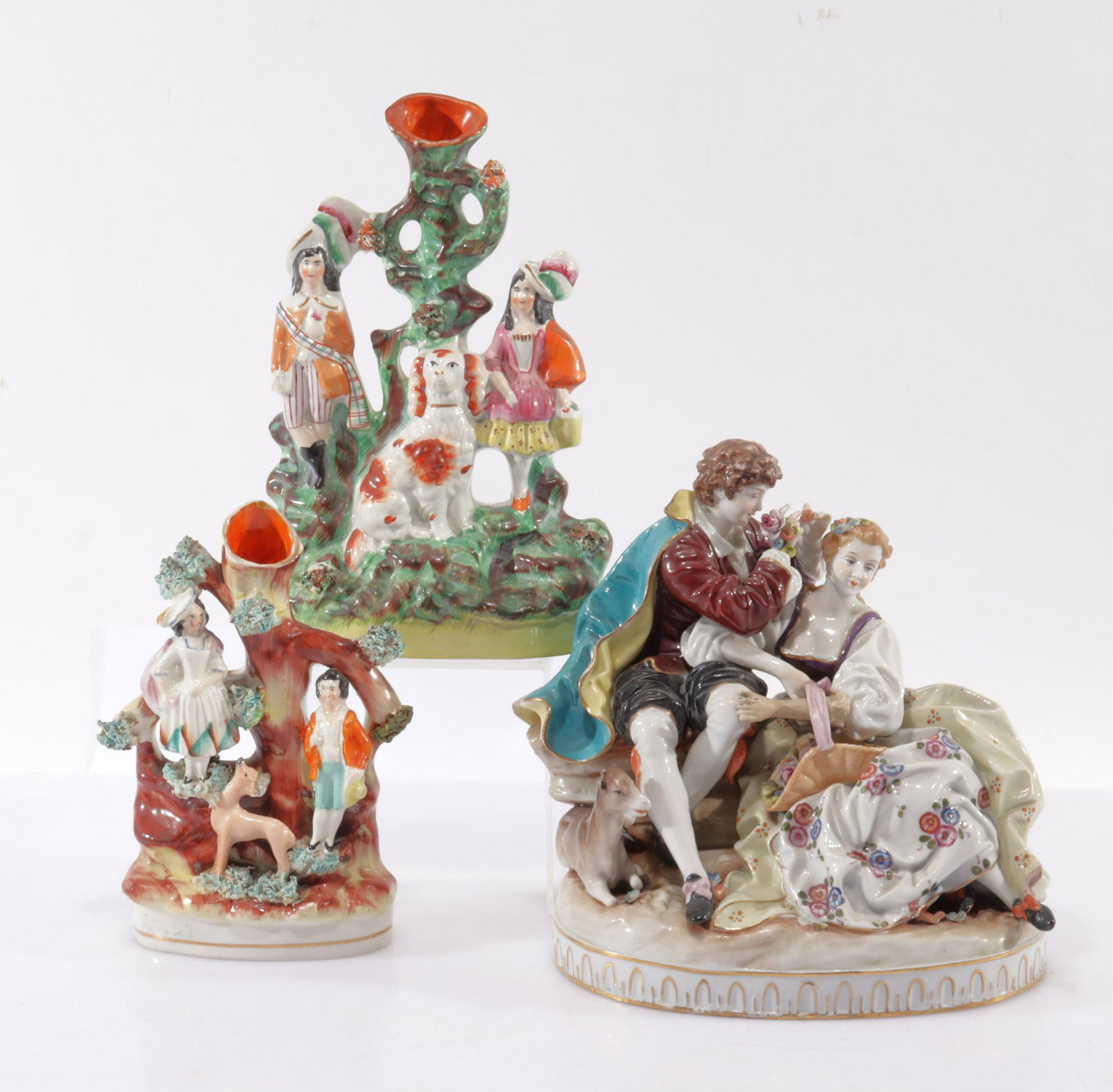German & Staffordshire Figural Groups (1 of 9)