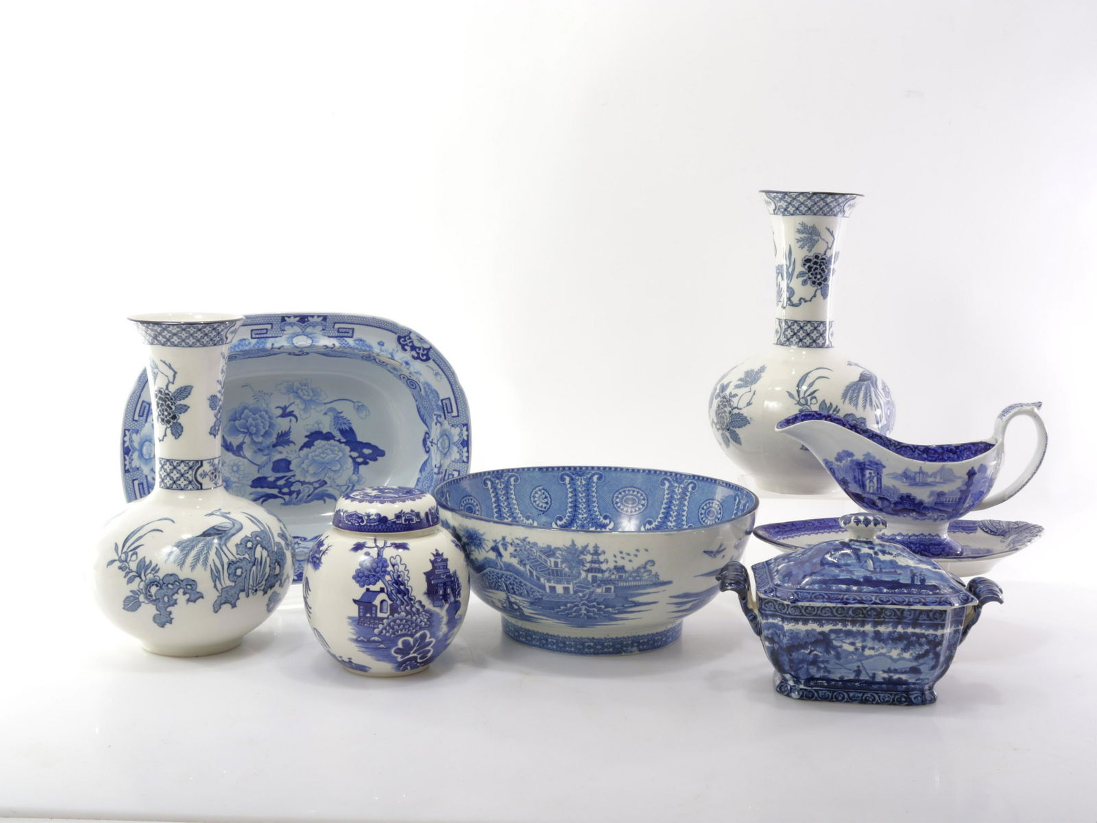 Group of Mostly English Transferware Porcelains (1 of 11)