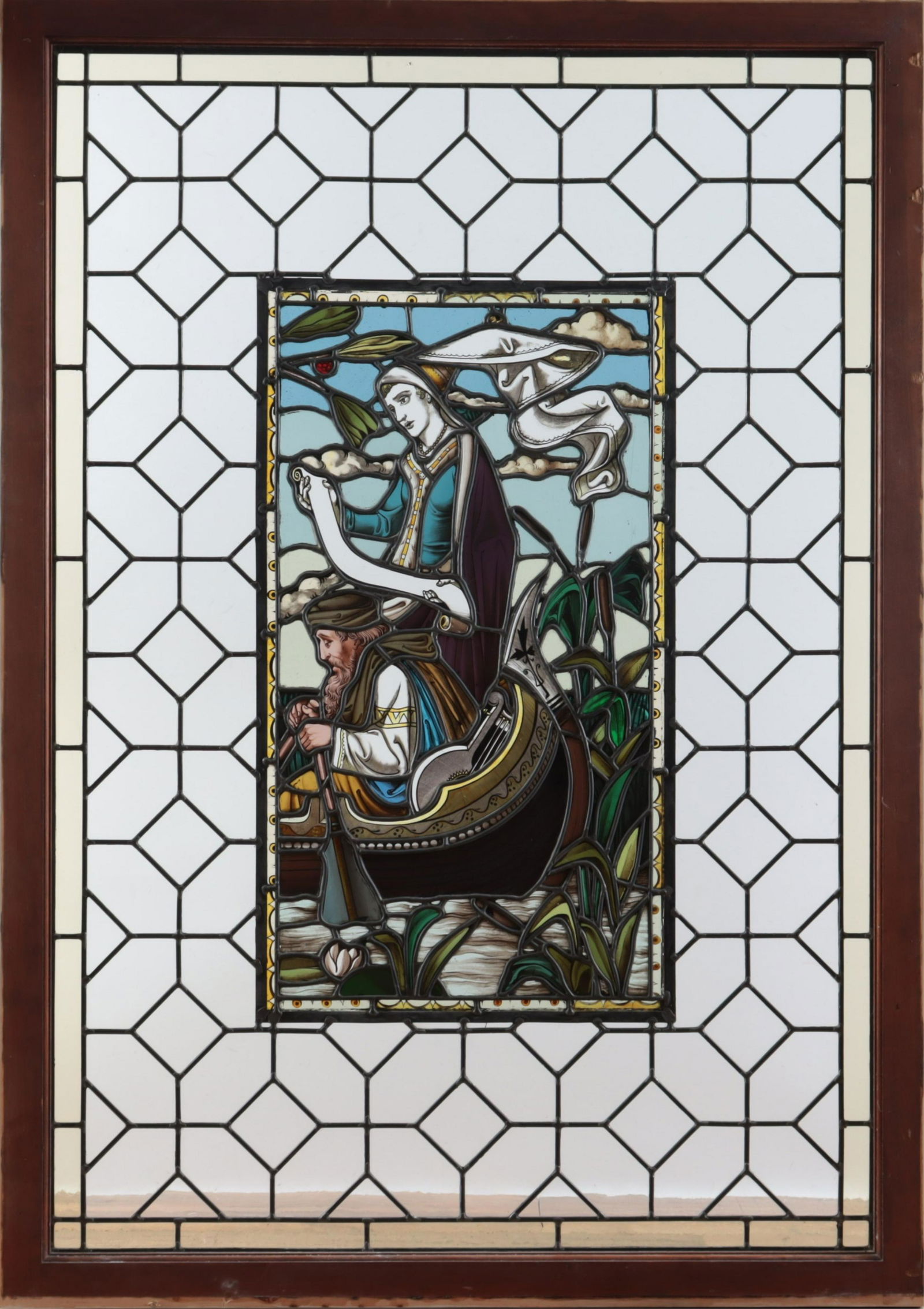 Artisan Crafted Allegorical Stained Glass Window (1 of 7)