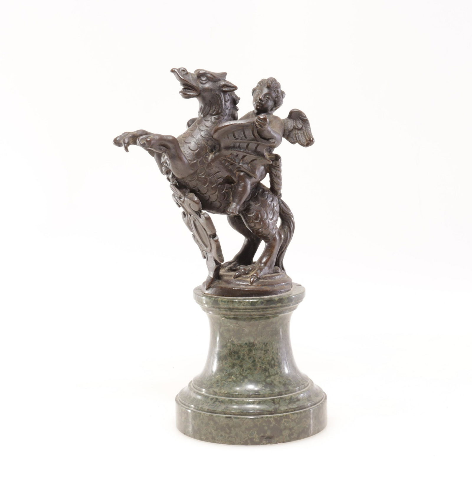 Bronze Patinated Figure of St. George & Dragon (1 of 4)