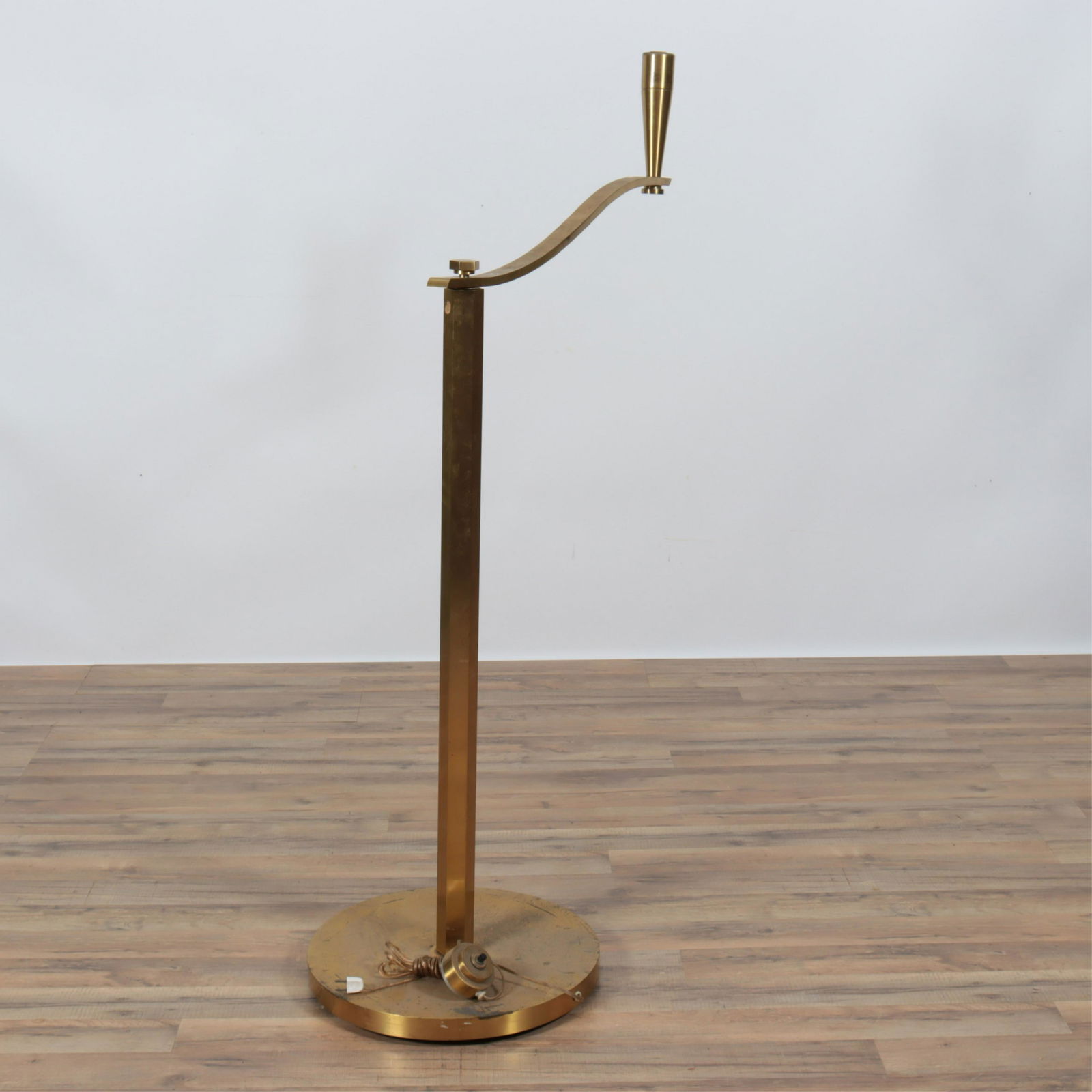 Art Deco Brass Floor Lamp, c 1930 (1 of 5)