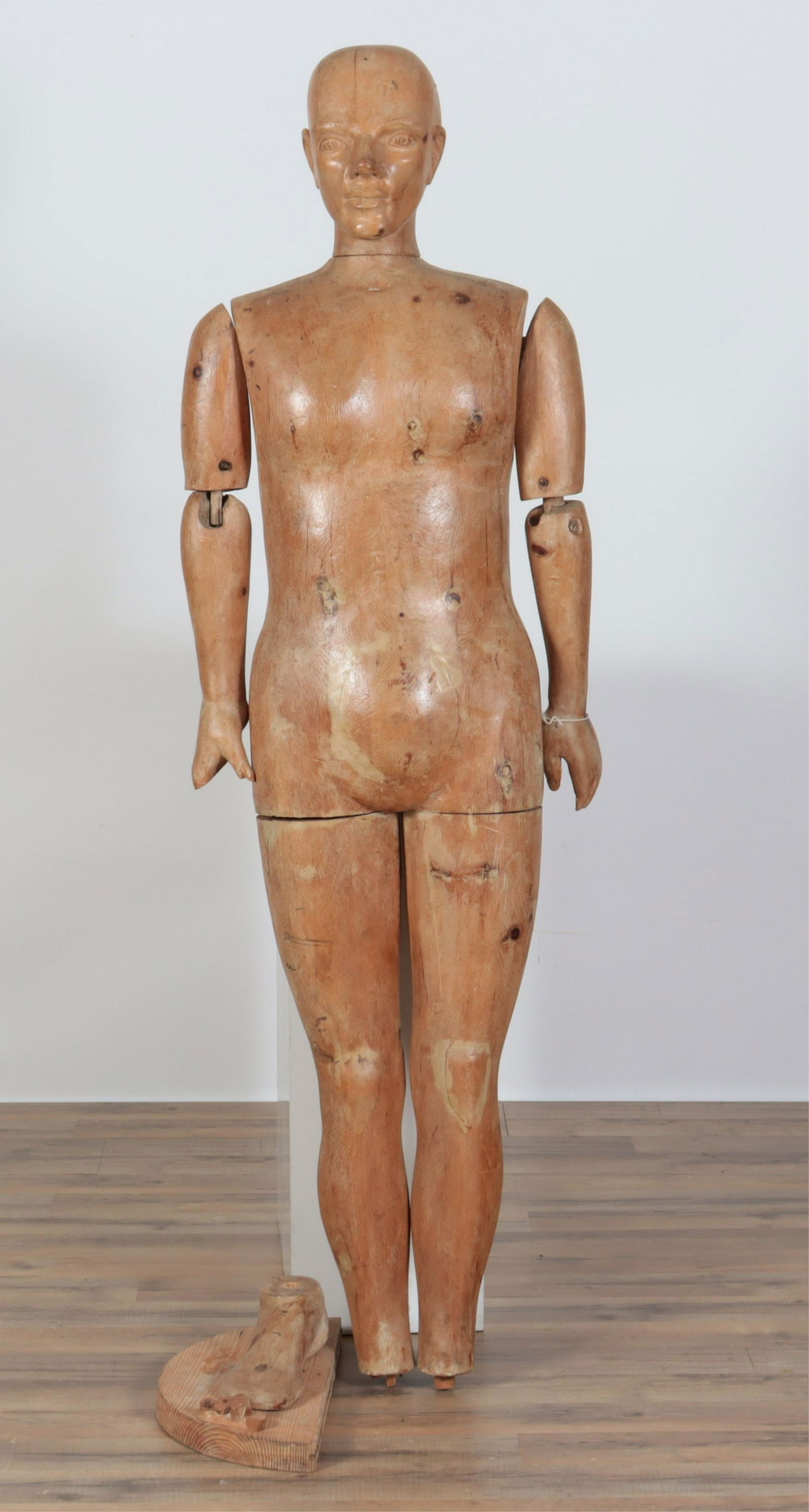 Folk Art Vintage Articulated Mannequin, 19th C (1 of 8)