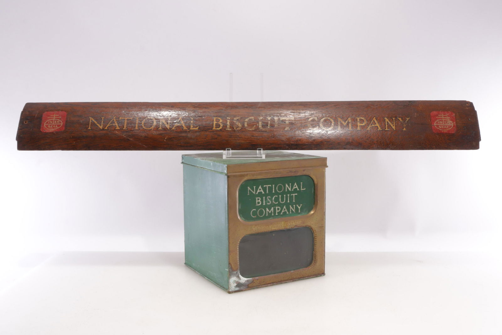 National Biscuit Co. Tin Display and Wooded Sign (1 of 5)