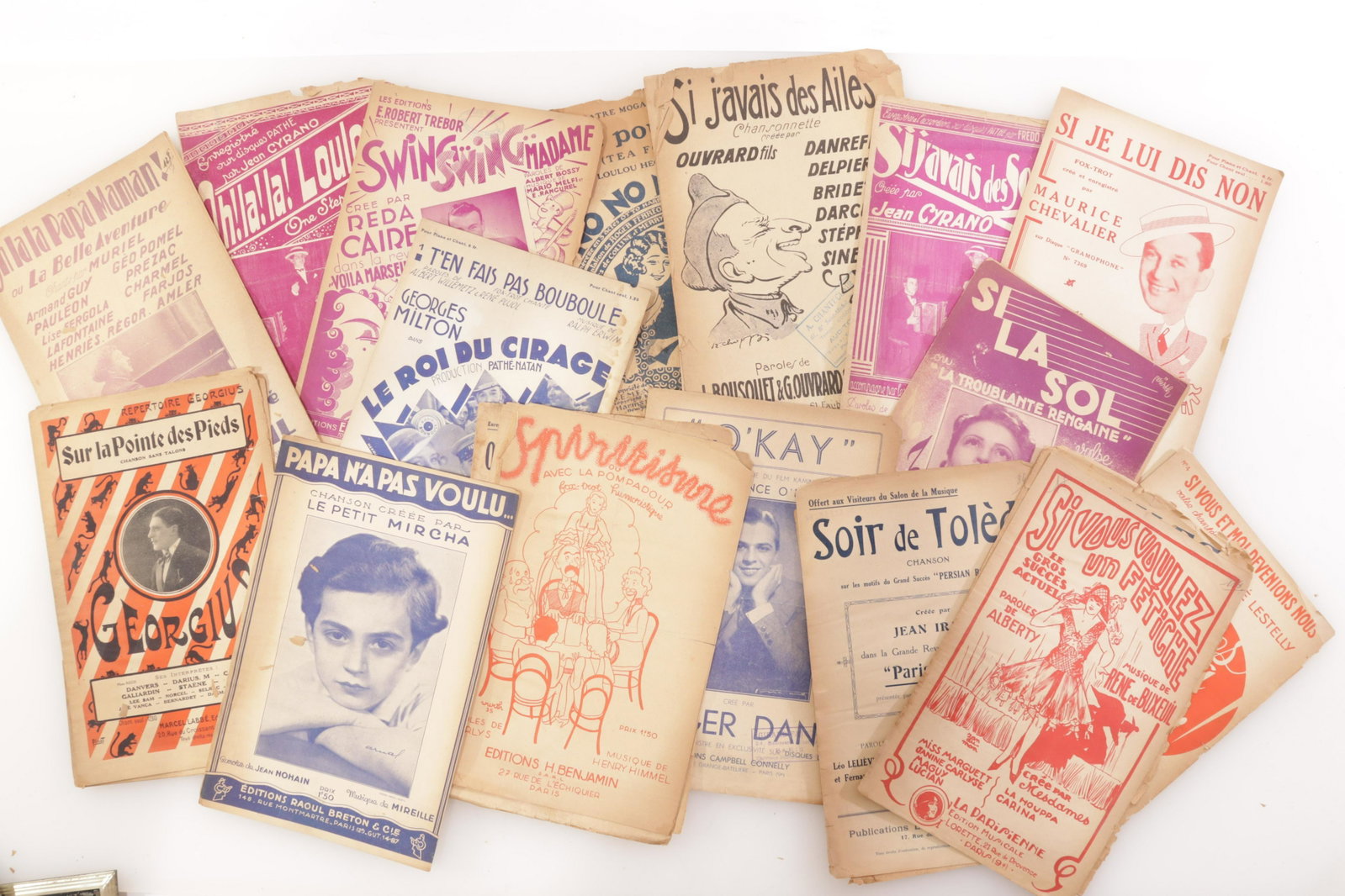 Group of European Sheet Music Folios: Group of European Sheet Music Folios 10.75" H Property from the estate of Seymour Stein (1942 - 2023).