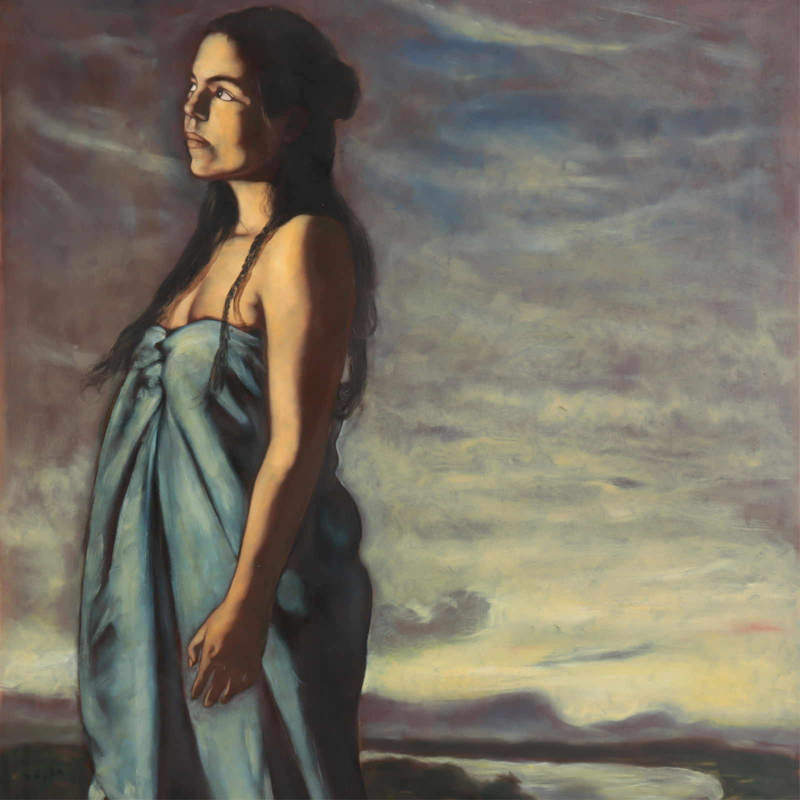 Francisco Benitez - Large Portrait of a Woman O/C (1 of 6)