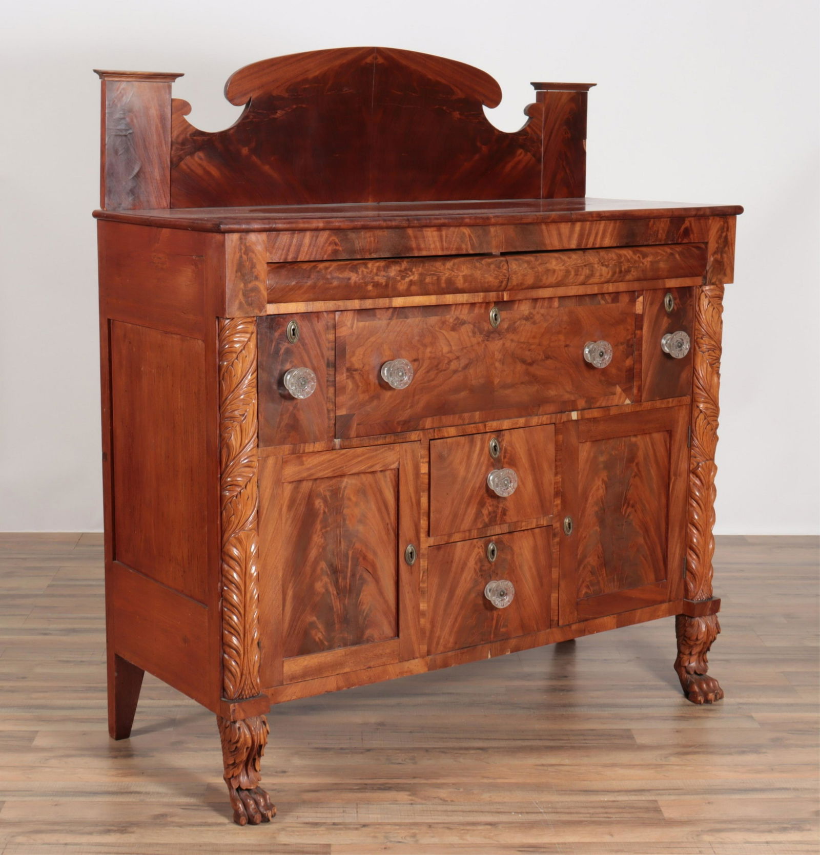 American Classical Mahogany Sideboard, 19th C (1 of 12)
