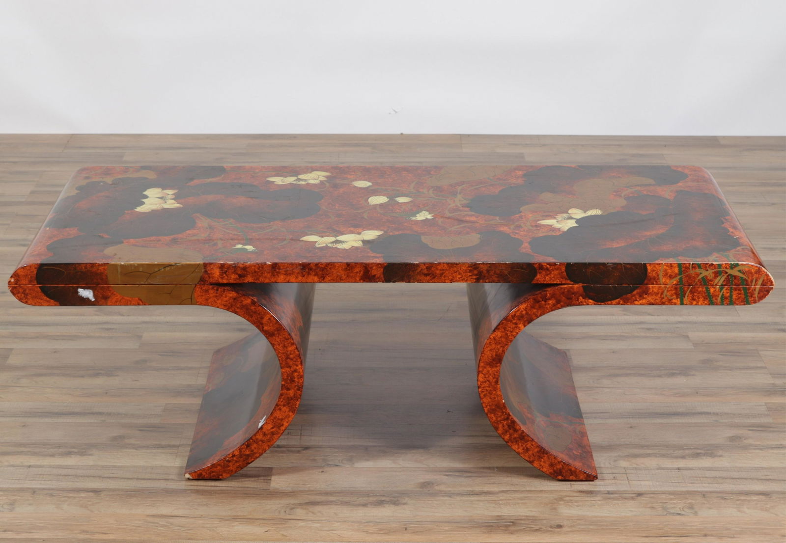 Southeast Asian Faux Tortoise Shell Coffee Table (1 of 9)
