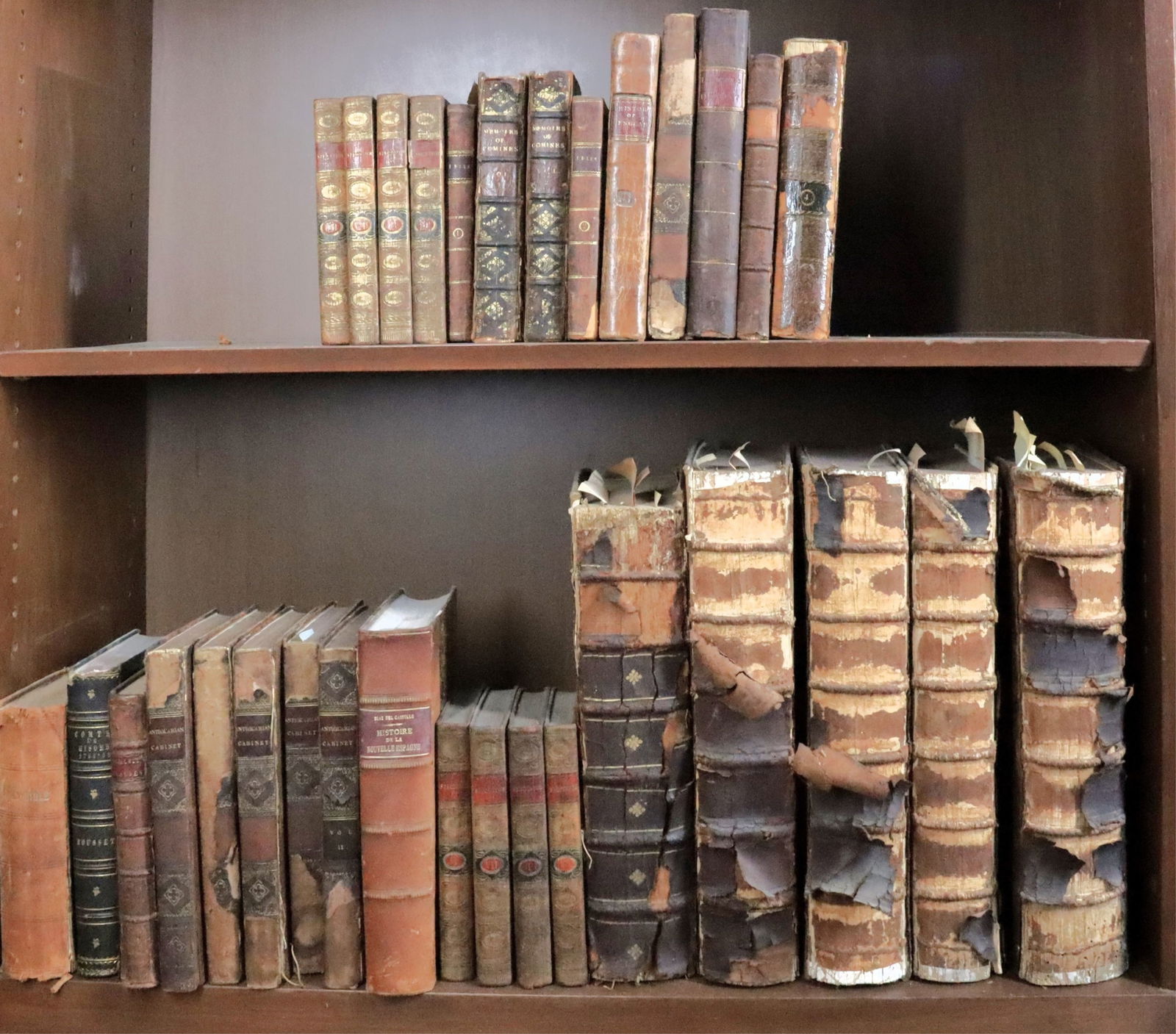 18th and 19th C Leatherbound Books (1 of 9)