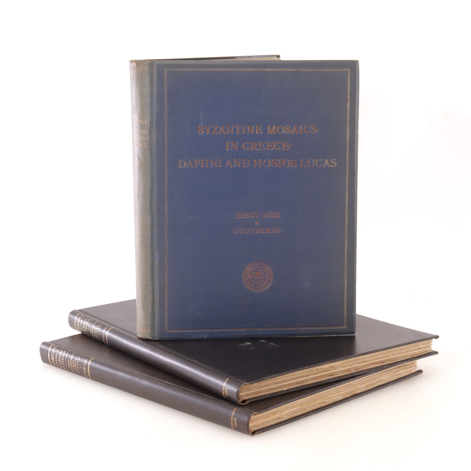 BYZANTINE MOSAICS in GREECE: Ernst Diaz and Otto Demus 1931, Sardis Archetechural Terra Cotta (2 copies) Shear, 1926 Part 1 Vol X.