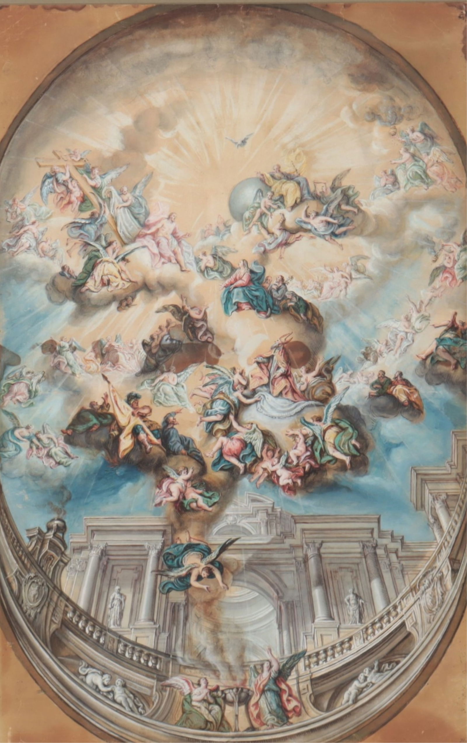 Italian School - Renaissance Style Ceiling Study (1 of 8)