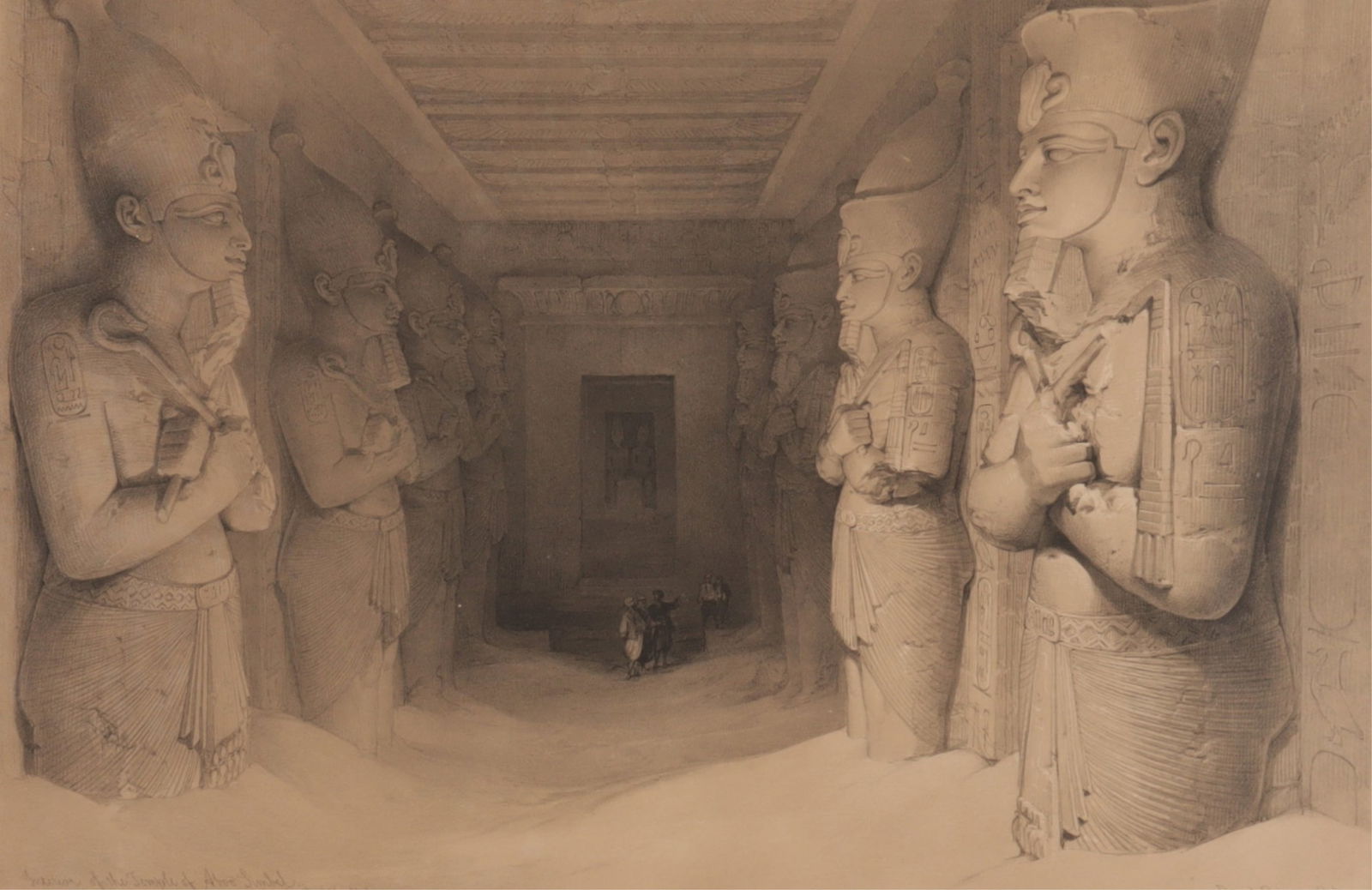David Roberts - Interior of Temple of Aboo Simel (1 of 5)