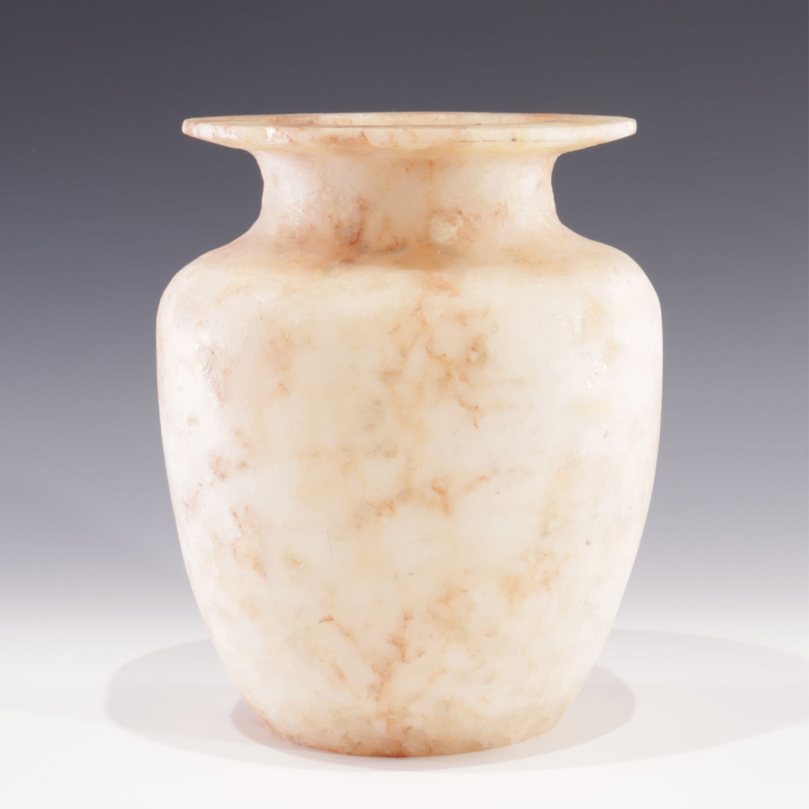 Egyptian Carved Alabaster Urn (1 of 5)