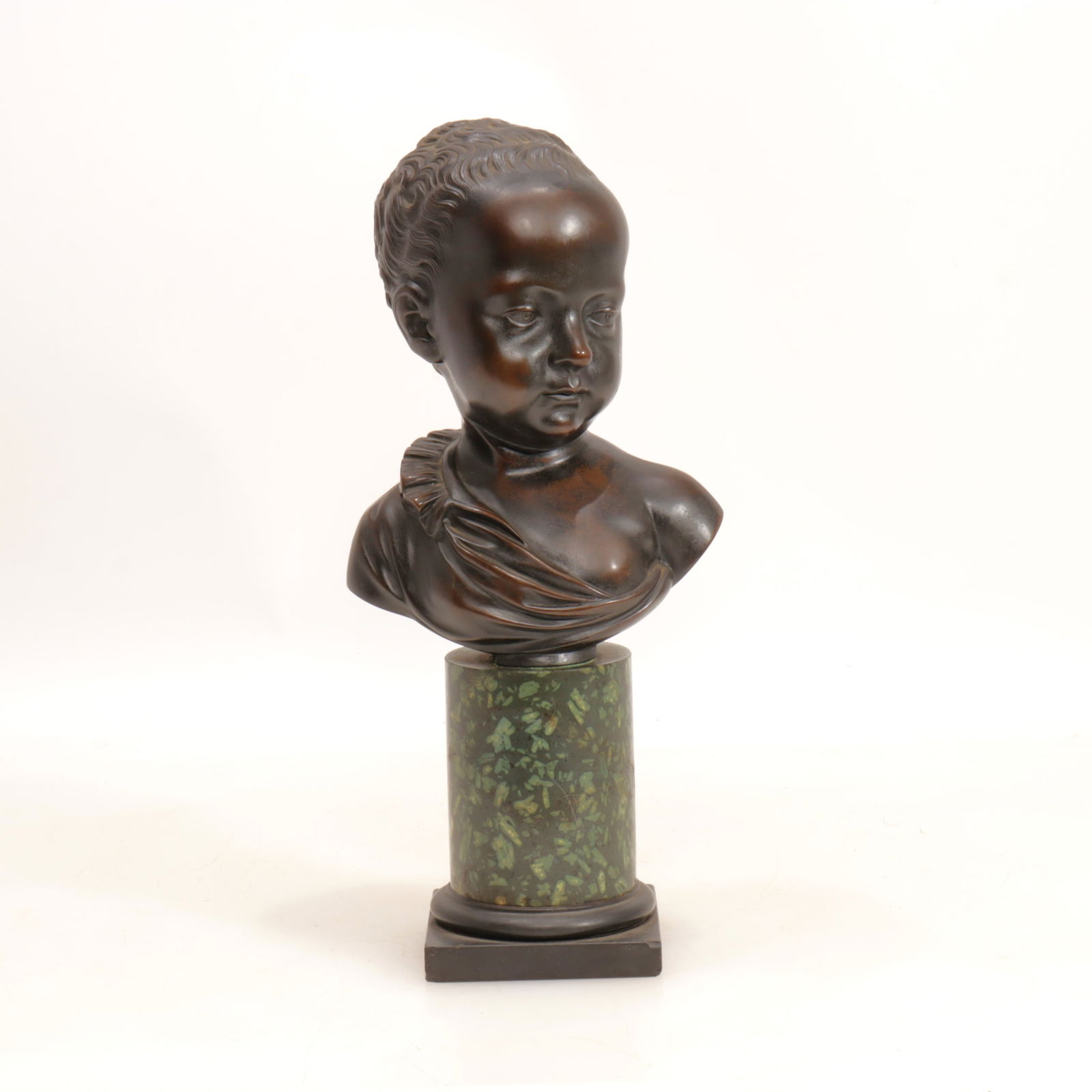 French 19th C. Bronze Bust of a Child (1 of 4)