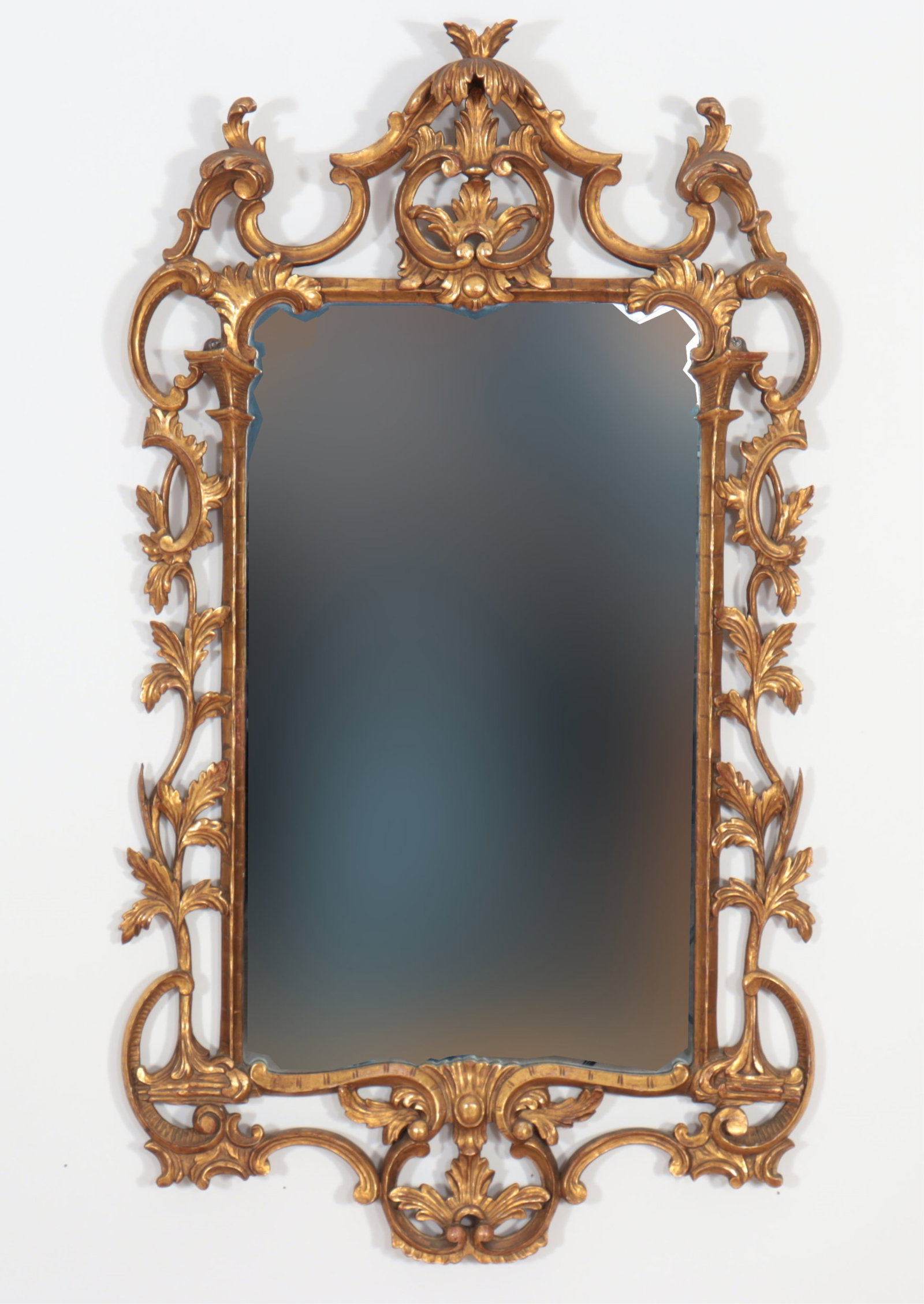 George III Style Giltwood Mirror: George III Style Giltwood Mirror 47" H x 26.25" W