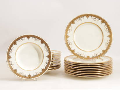 Minton for Tiffany & Co - Dinner Plates and Soups: Minton for Tiffany & Co - Dinner Plates and SoupsPlates 10" diam