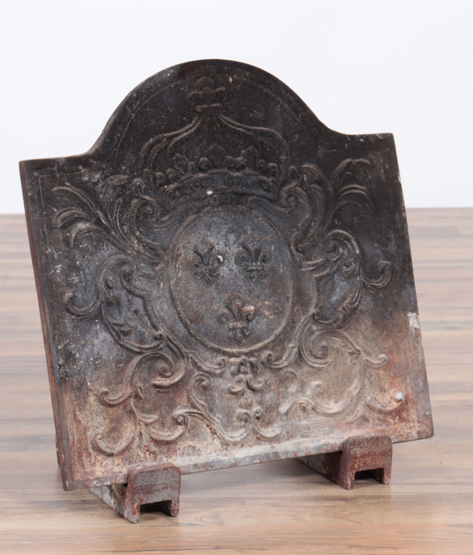 Louis XVI Style Cast Iron Coal Fireback, 19th C (1 of 5)