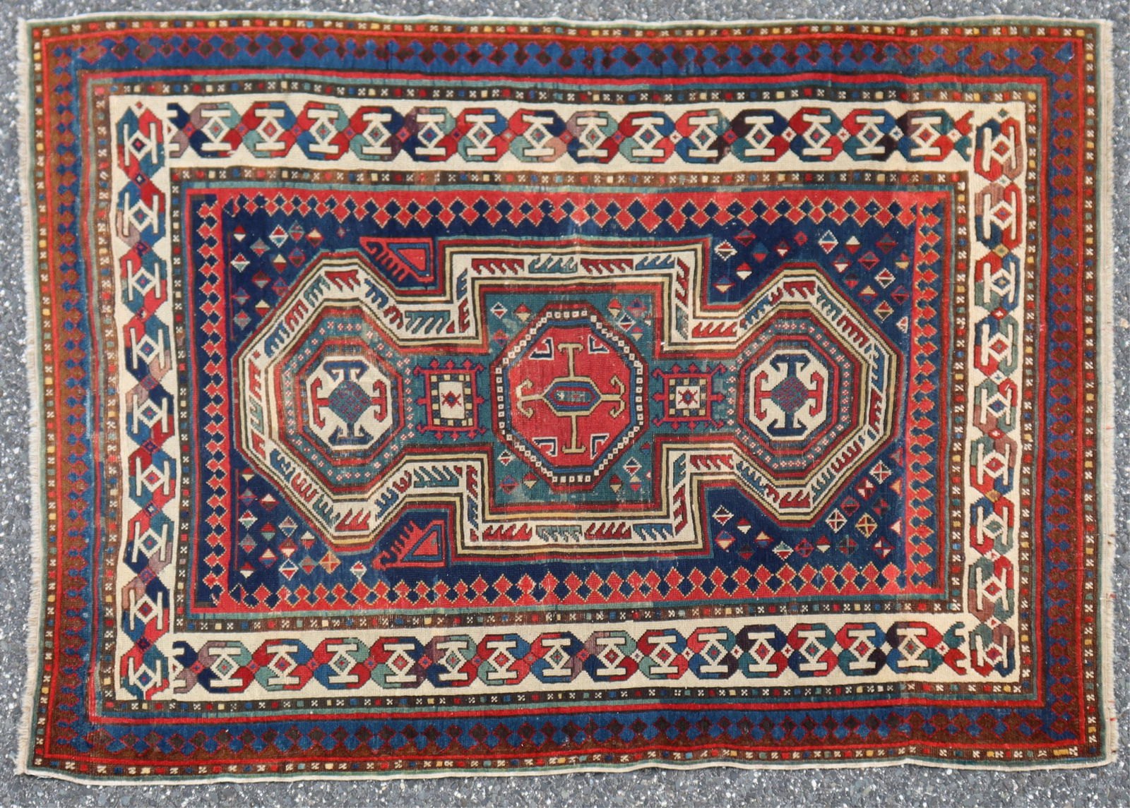 Caucasian Kazak Wool Rug 3-6 x 4-7 (1 of 8)