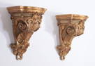 Pair of Louis XV Style Giltwood Brackets