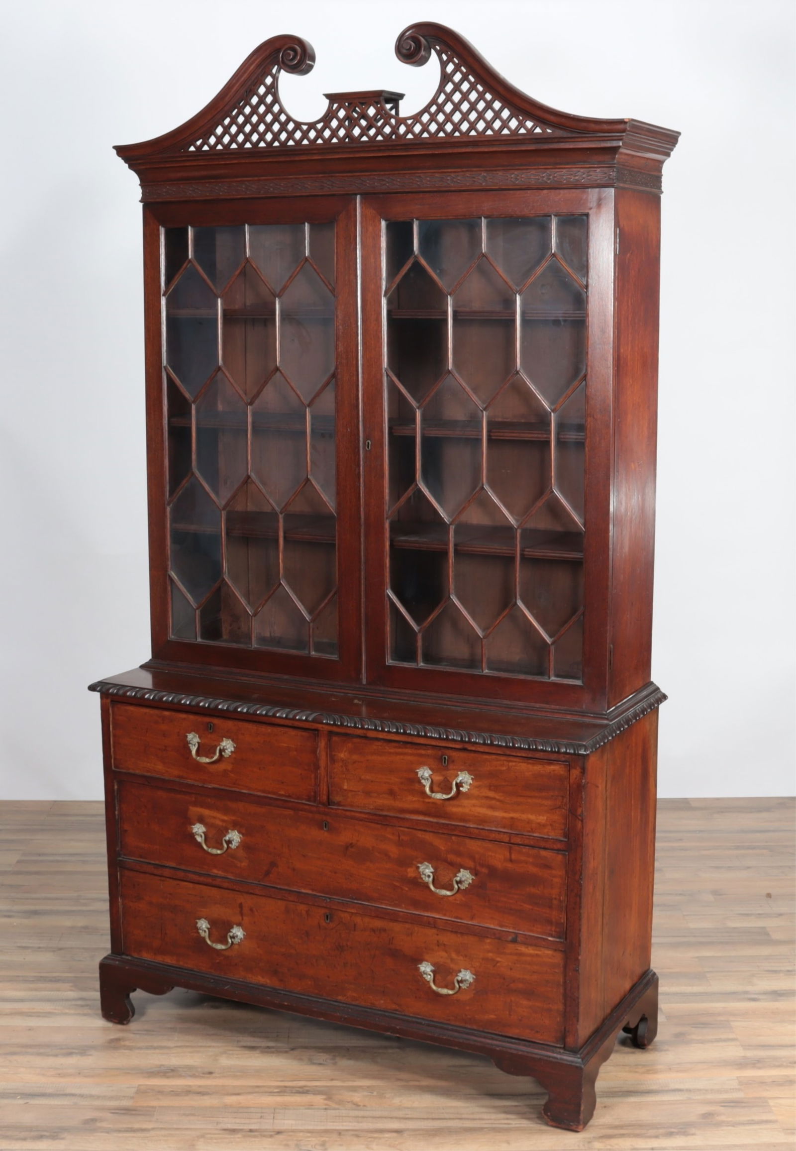 George III Style Mahogany Library Bookcase (1 of 10)