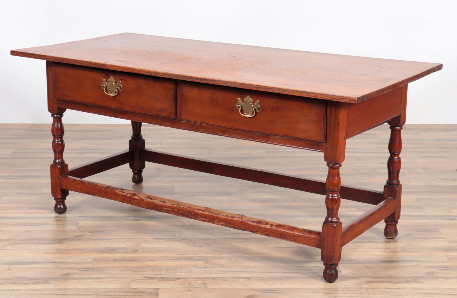 19th C American Cherry & Walnut Tavern Table (1 of 8)