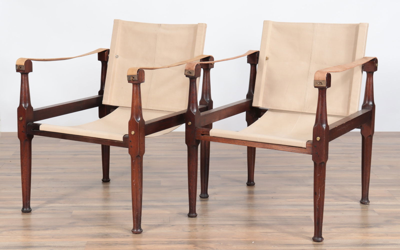 Pair of Arne Norell Style 'Safari' Chairs (1 of 5)