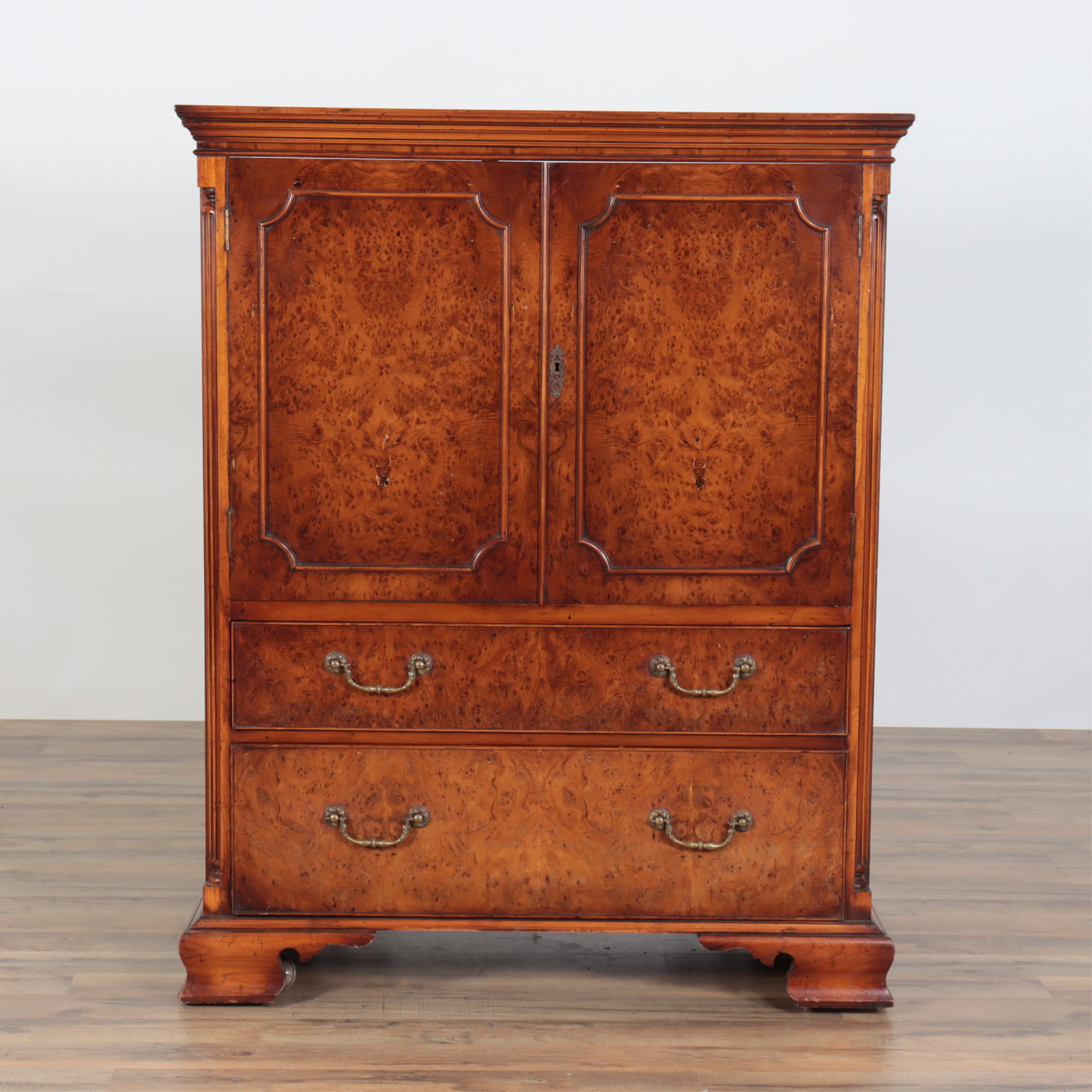 Small Smith & Watson Yew Wood Linen Press: Small Smith & Watson Yew Wood Linen Press45.75" H x 36" W x 20.75" D