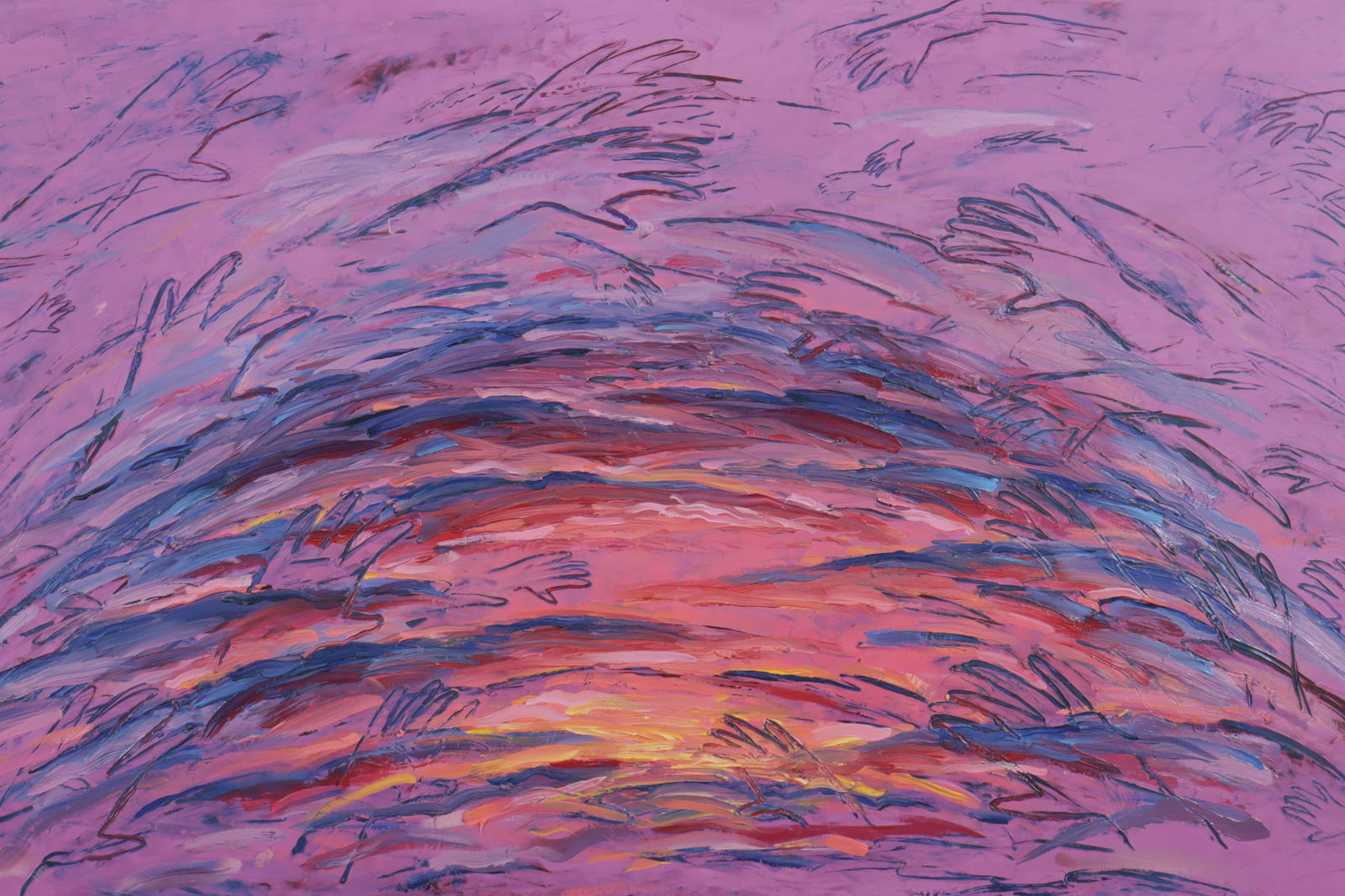 Louisa Chase - Abstract O/C, circa 1983 (1 of 7)