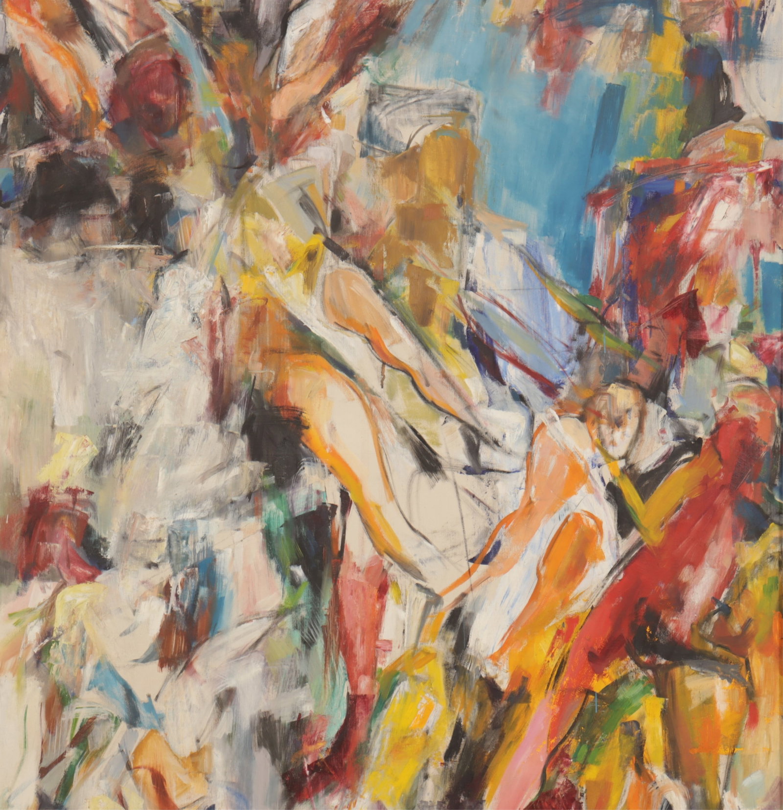 Jordan Meinster - Barabbas - O/C: Jordan Meinster, American, 1935-2013, Barabbas, O/C, signed and titled en verso along stretcher. Note: Meinster was raised in Philadelphia and had lived in he lived in both Spain and Mexico, it was in