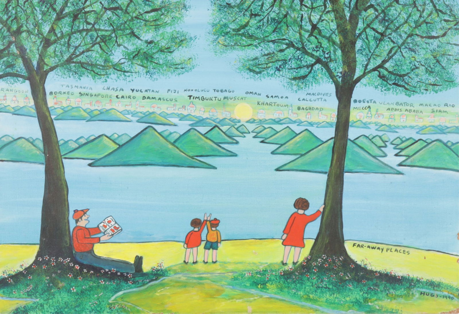 Hugo Sperger - FAR AWAY PLACES - paint on board (1 of 6)