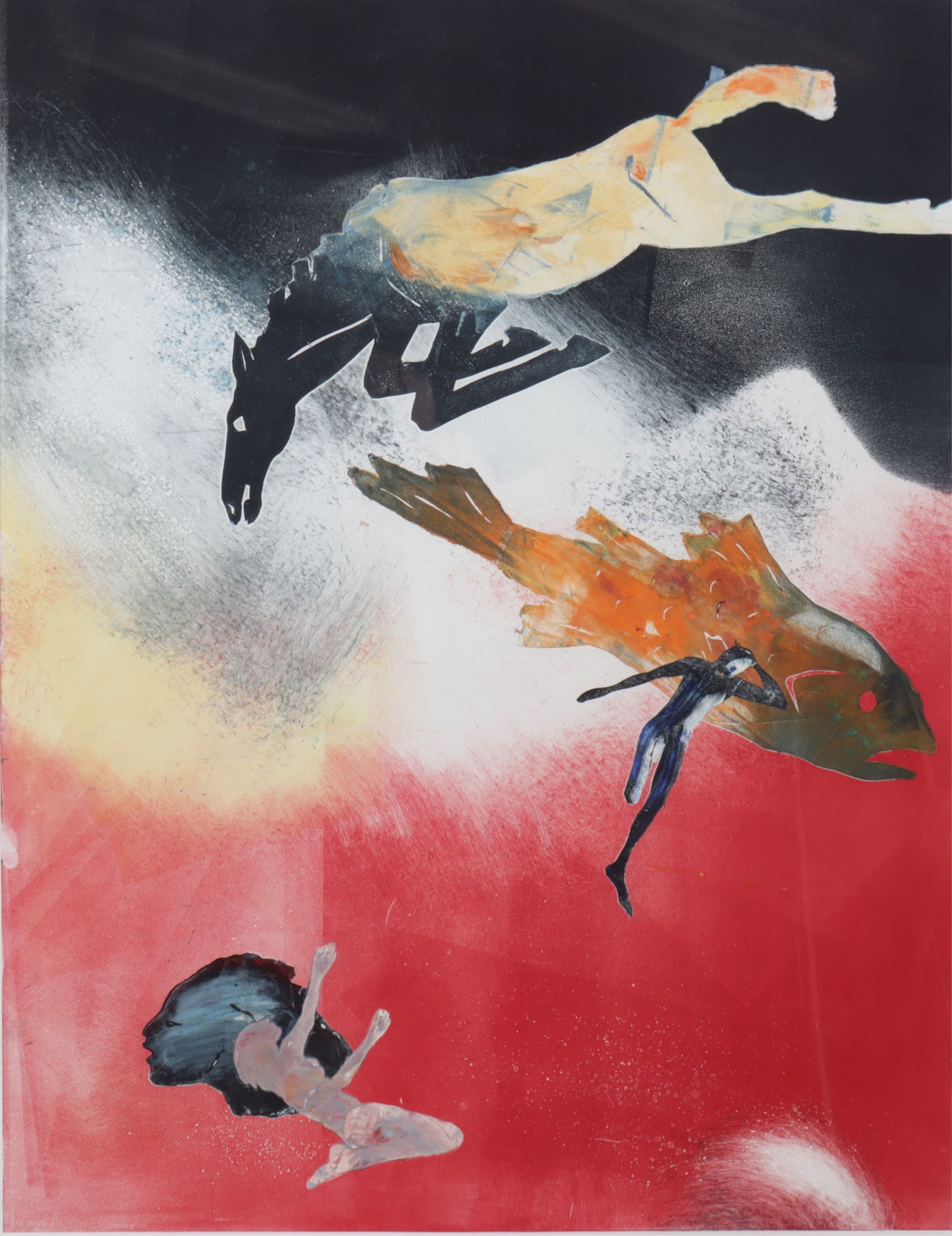 Mary Frank - Horses & Figures, Monoprint (1 of 7)